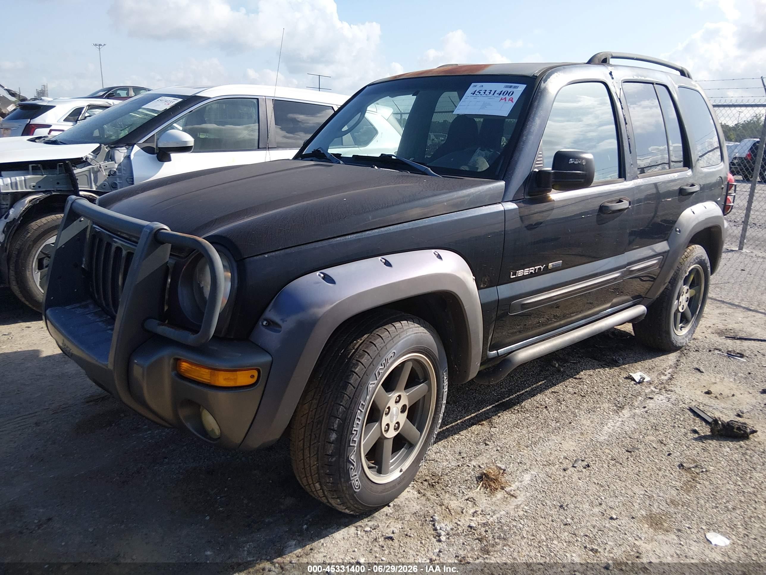 2003 Jeep Liberty Sport Black vin: 1J4GK48K93W712430