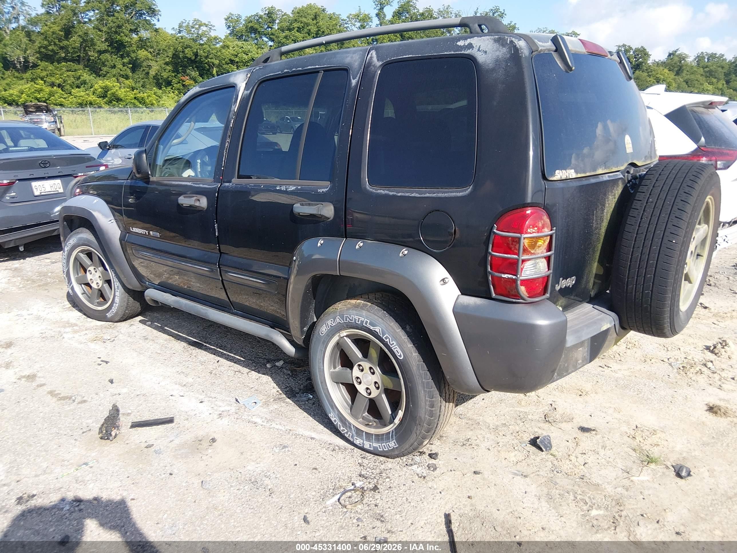 2003 Jeep Liberty Sport Black vin: 1J4GK48K93W712430