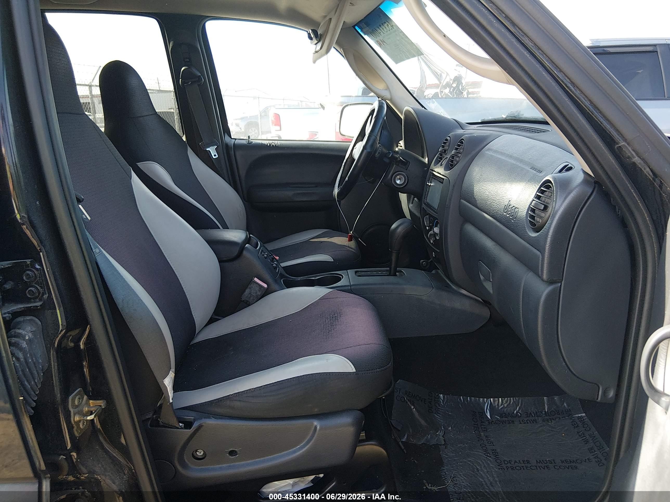 2003 Jeep Liberty Sport Black vin: 1J4GK48K93W712430