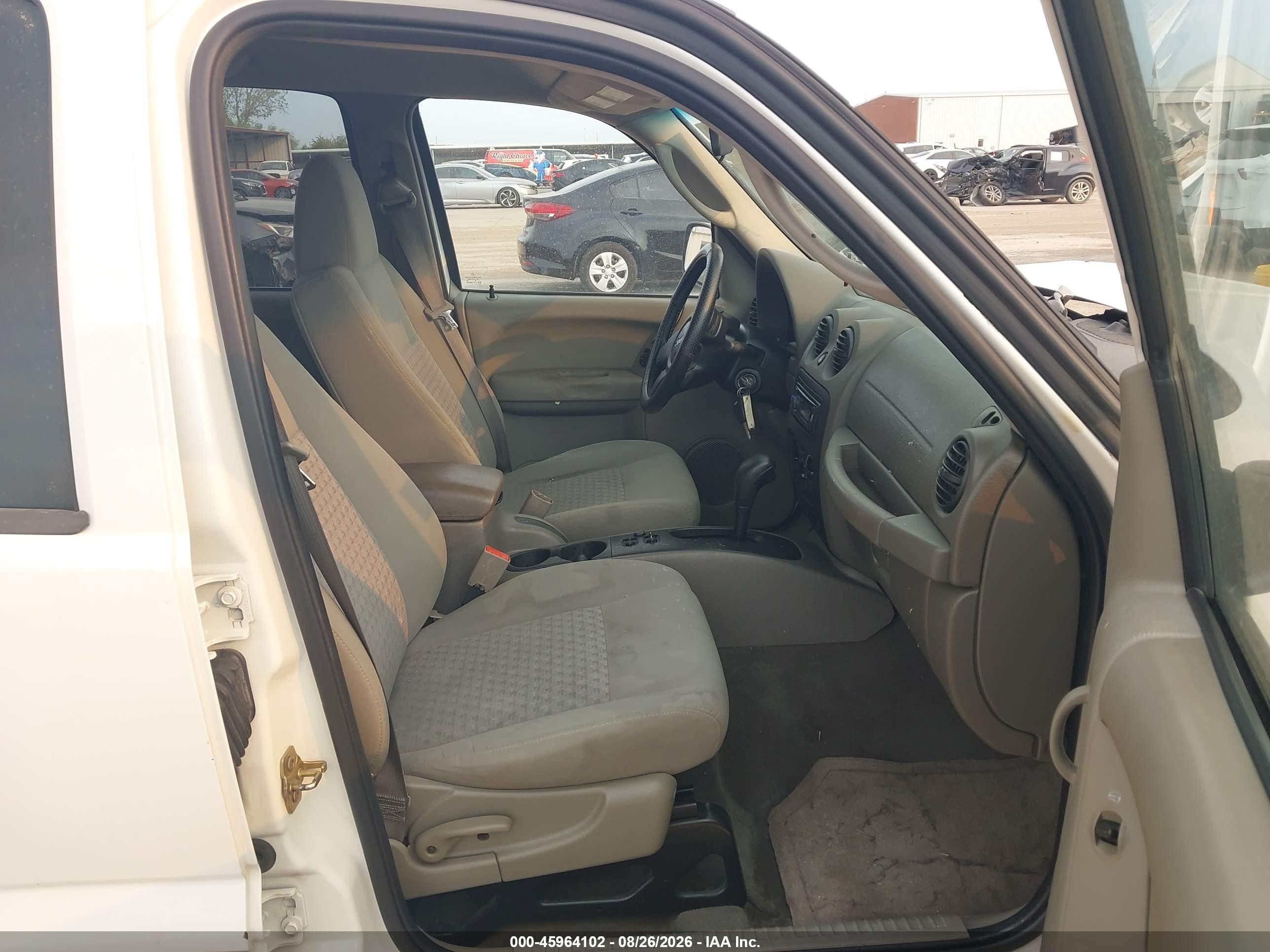 2007 Jeep Liberty Sport White vin: 1J4GK48K97W516414