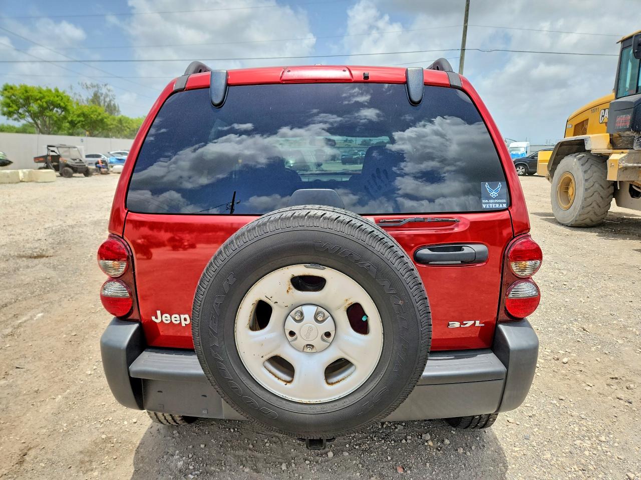 2007 Jeep Liberty Sport Red vin: 1J4GK48K97W593963