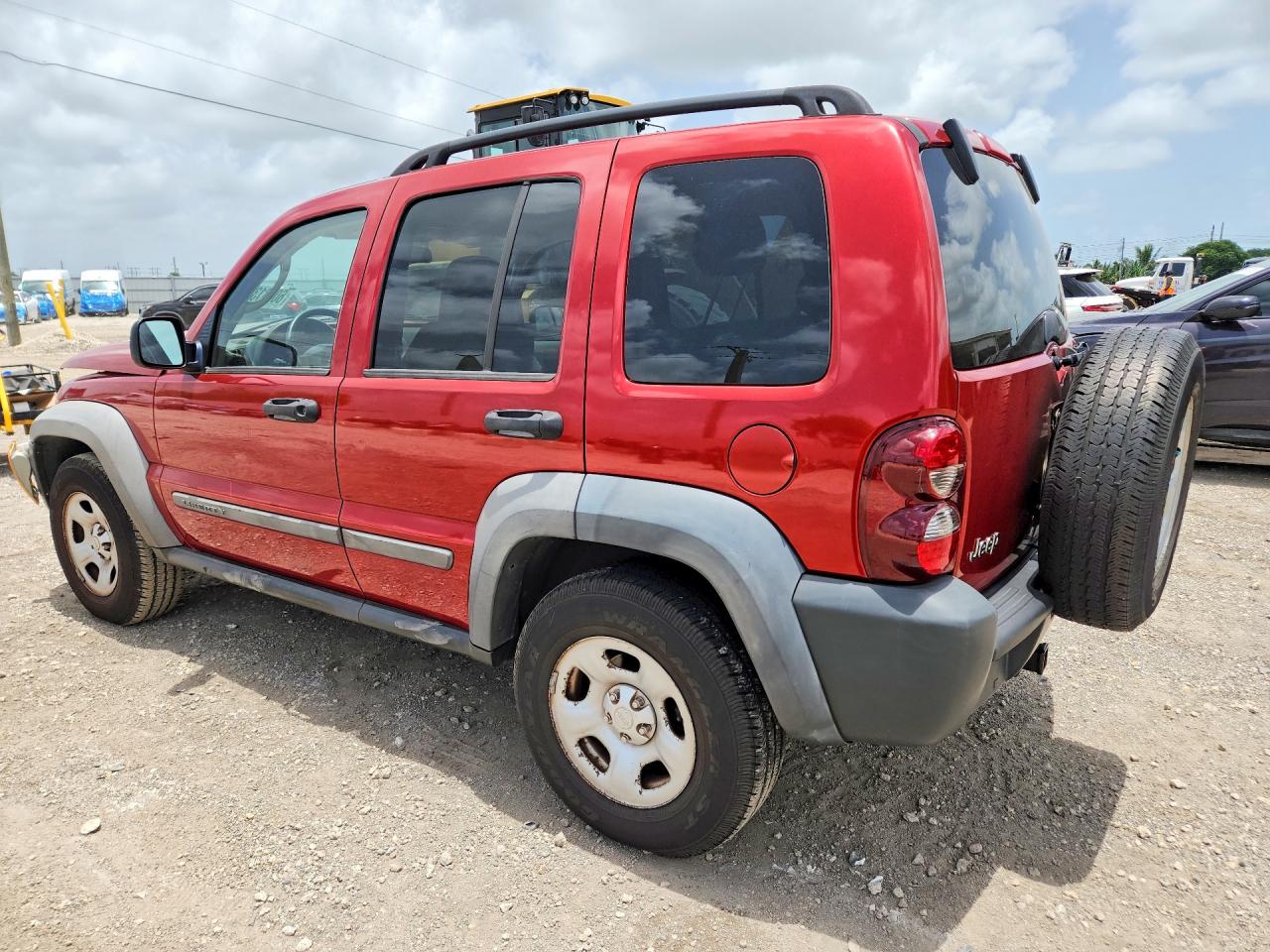 2007 Jeep Liberty Sport Red vin: 1J4GK48K97W593963