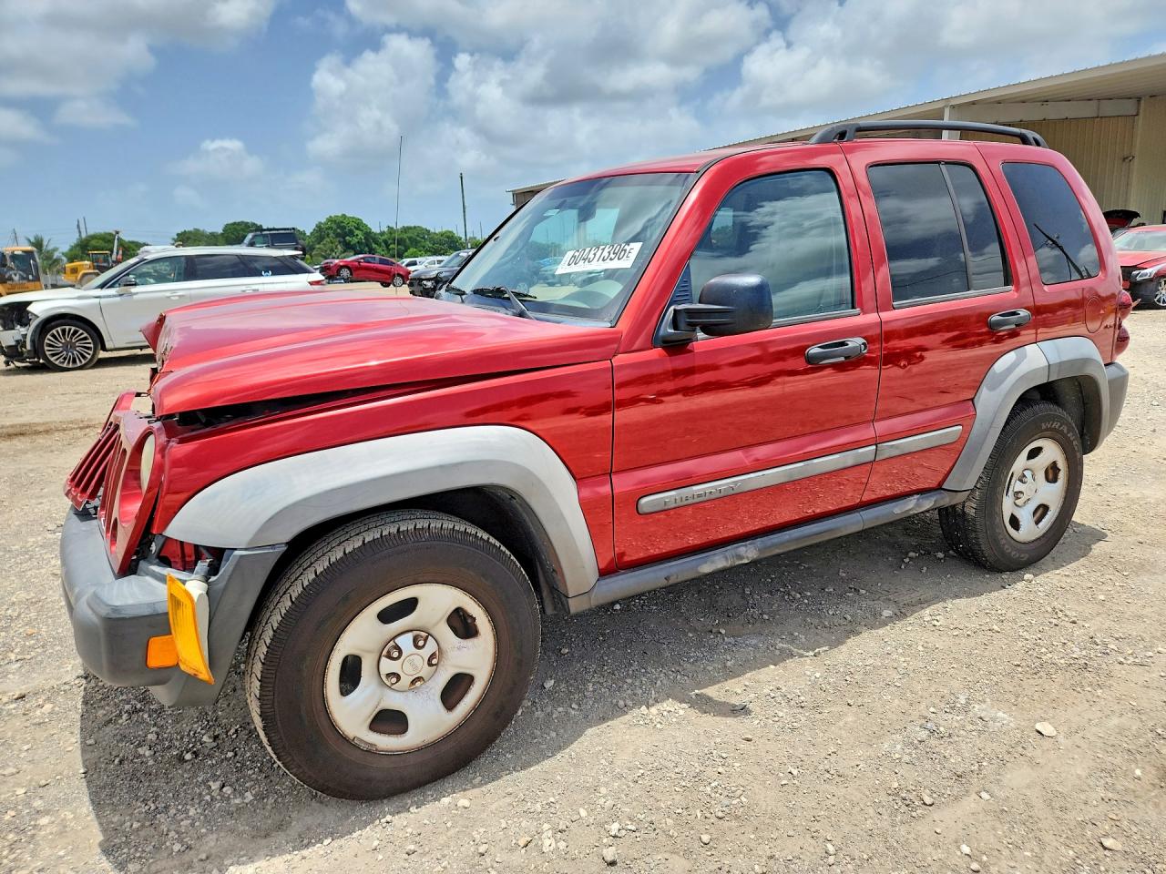 2007 Jeep Liberty Sport Red vin: 1J4GK48K97W593963