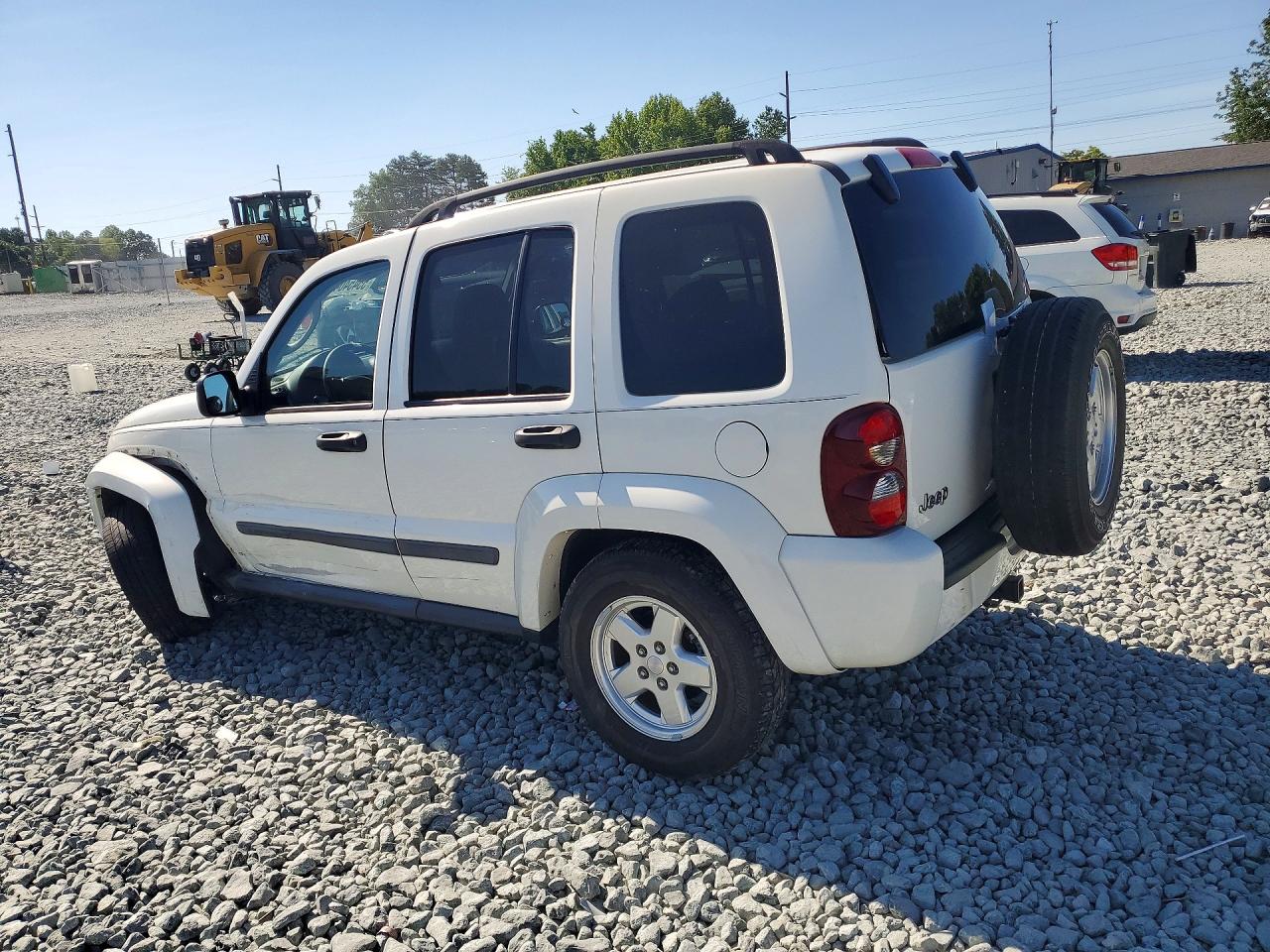 2007 Jeep Liberty Sport Белый vin: 1J4GK48K97W709579