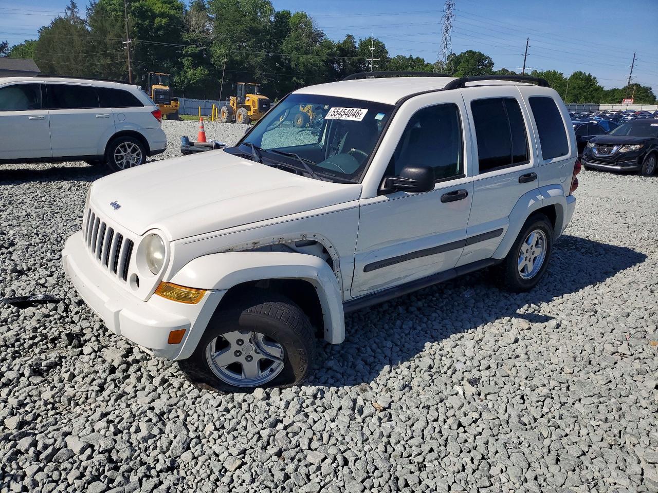 2007 Jeep Liberty Sport White vin: 1J4GK48K97W709579