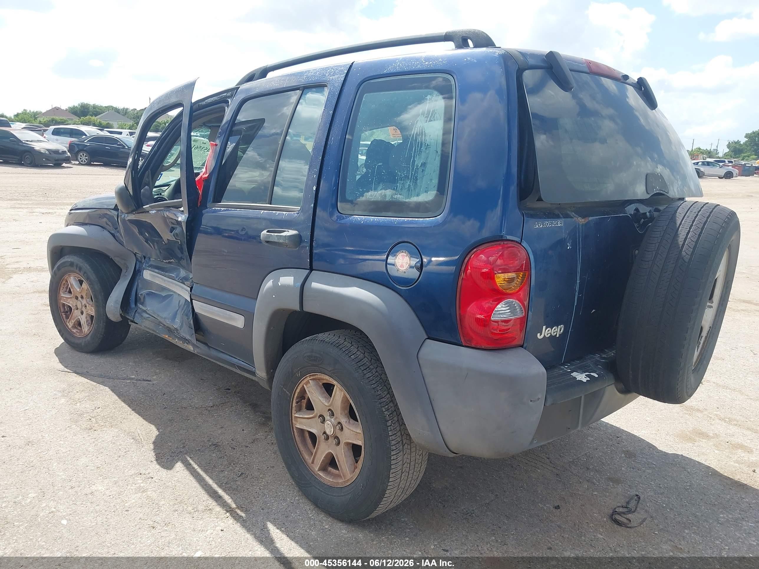 2003 Jeep Liberty Sport Blue vin: 1J4GK48KX3W622915