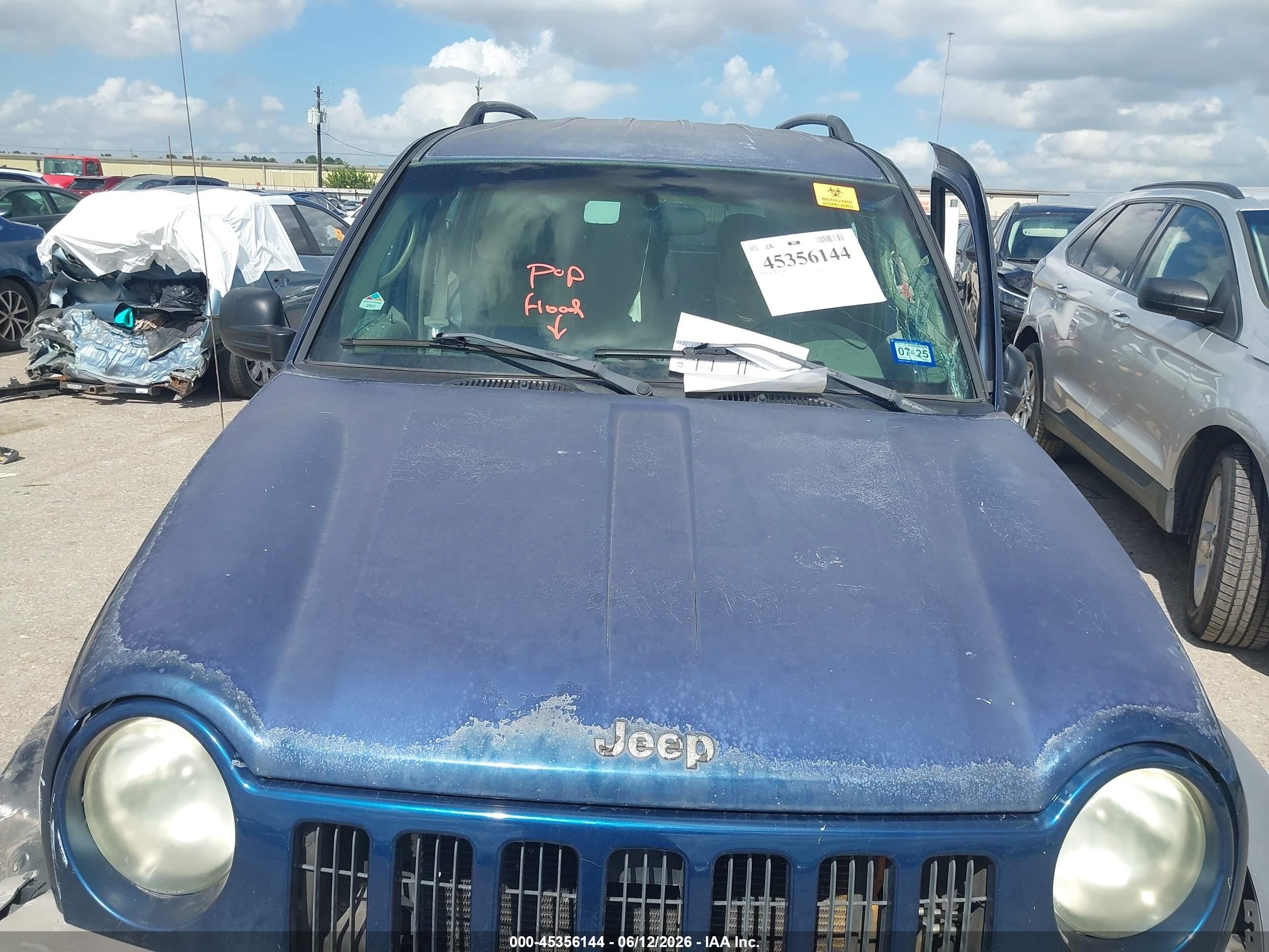 2003 Jeep Liberty Sport Blue vin: 1J4GK48KX3W622915