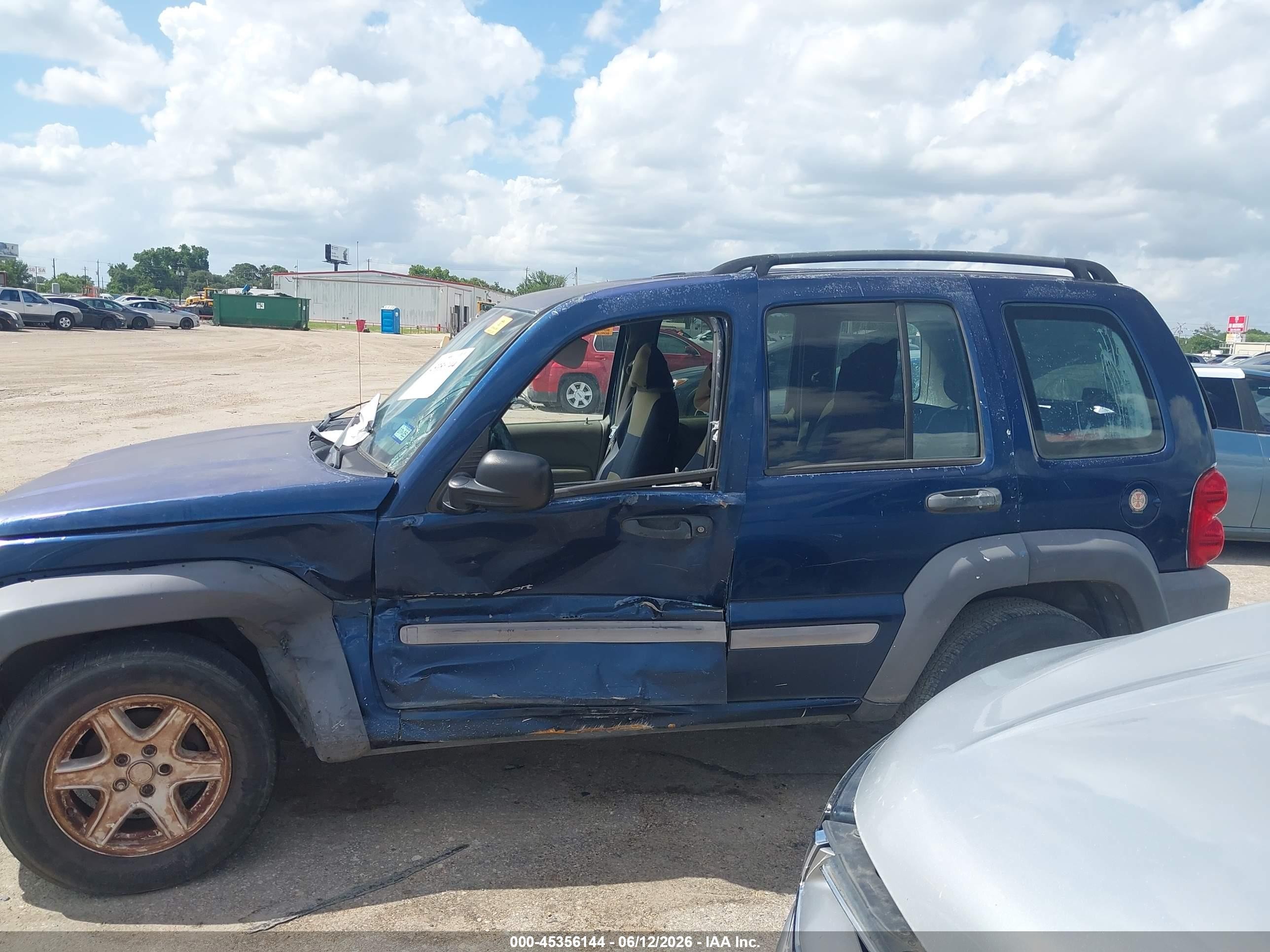 2003 Jeep Liberty Sport Blue vin: 1J4GK48KX3W622915