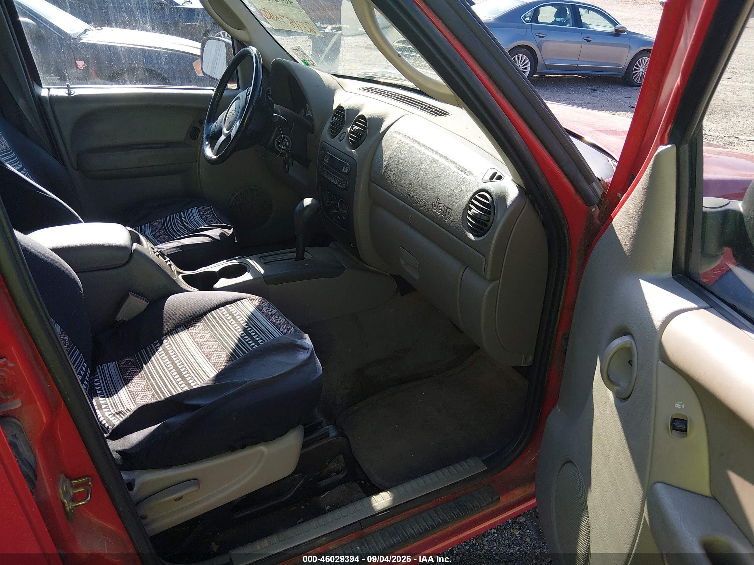 2003 Jeep Liberty Sport Red vin: 1J4GK48KX3W711223
