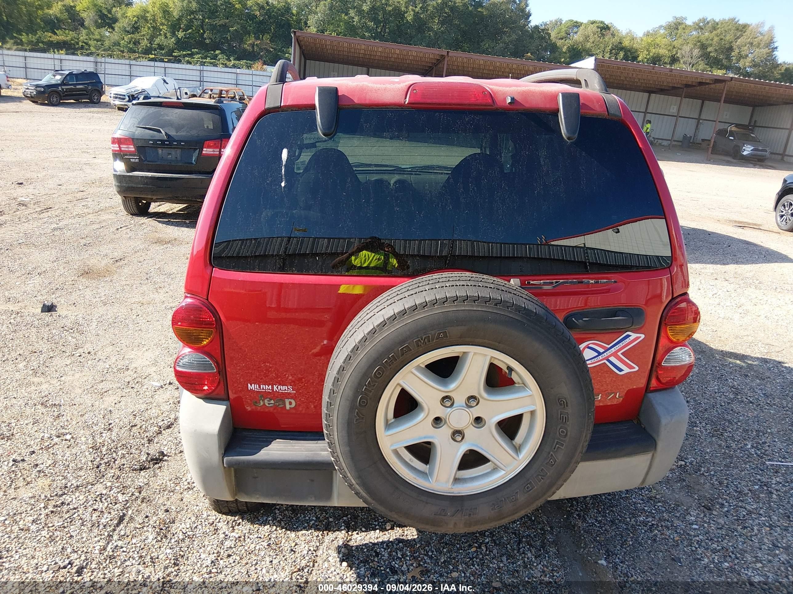 2003 Jeep Liberty Sport Red vin: 1J4GK48KX3W711223
