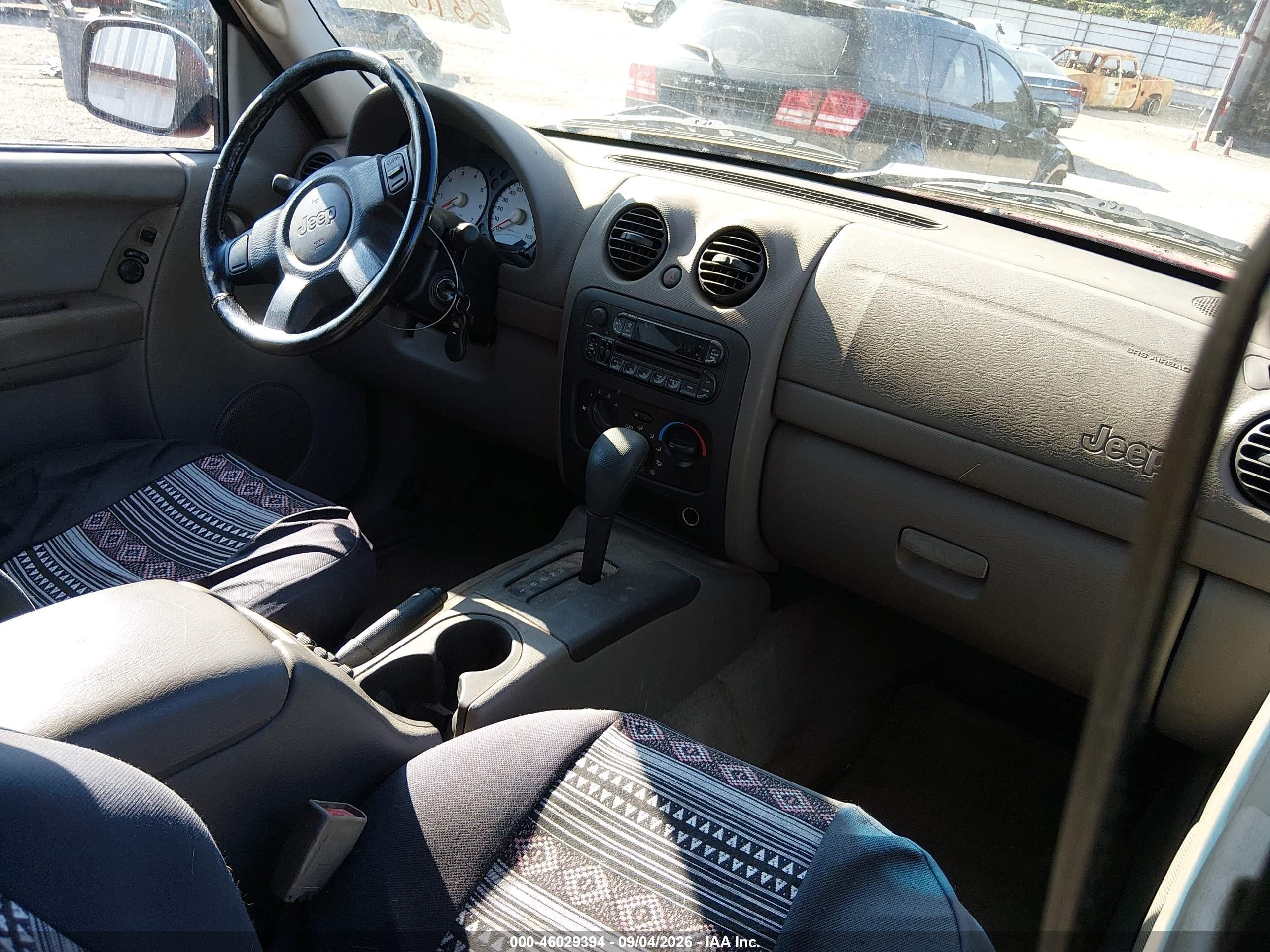 2003 Jeep Liberty Sport Red vin: 1J4GK48KX3W711223