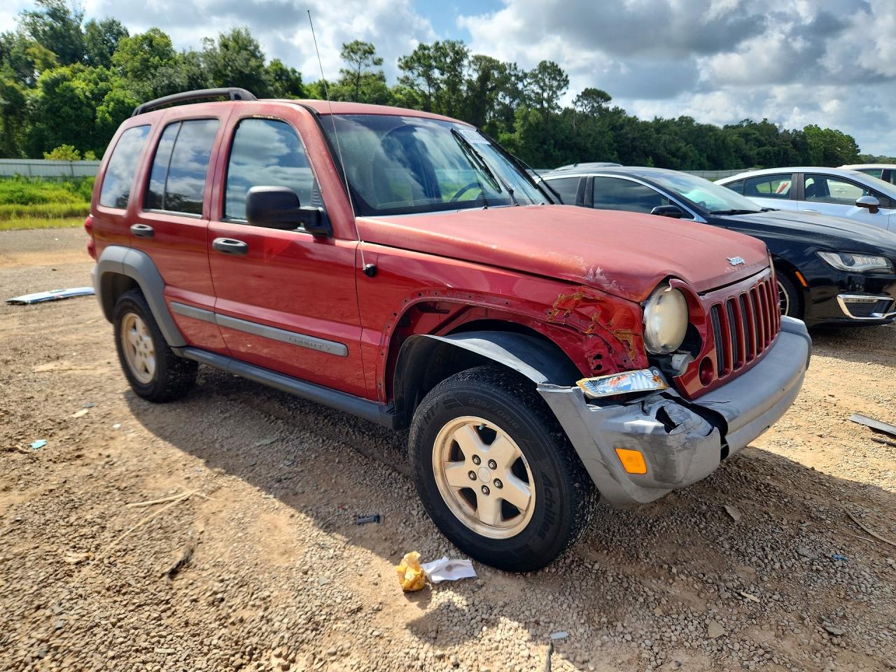 2006 Jeep Liberty Sport Red vin: 1J4GK48KX6W112035