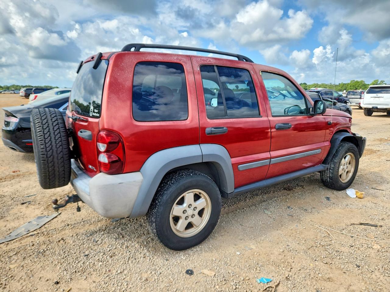 2006 Jeep Liberty Sport Red vin: 1J4GK48KX6W112035