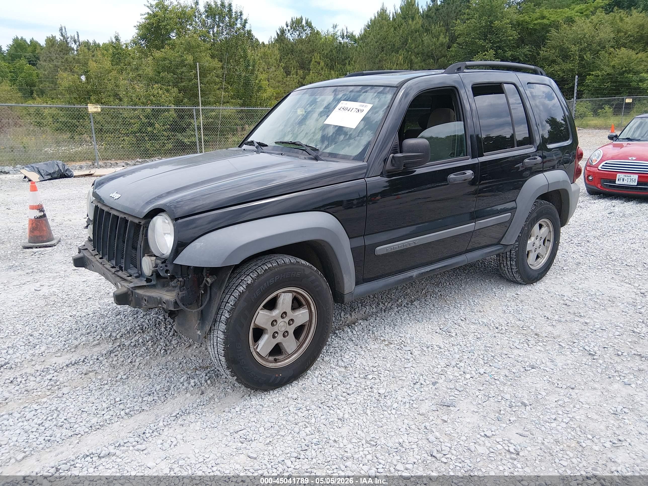 2006 Jeep Liberty Sport Black vin: 1J4GK48KX6W137713