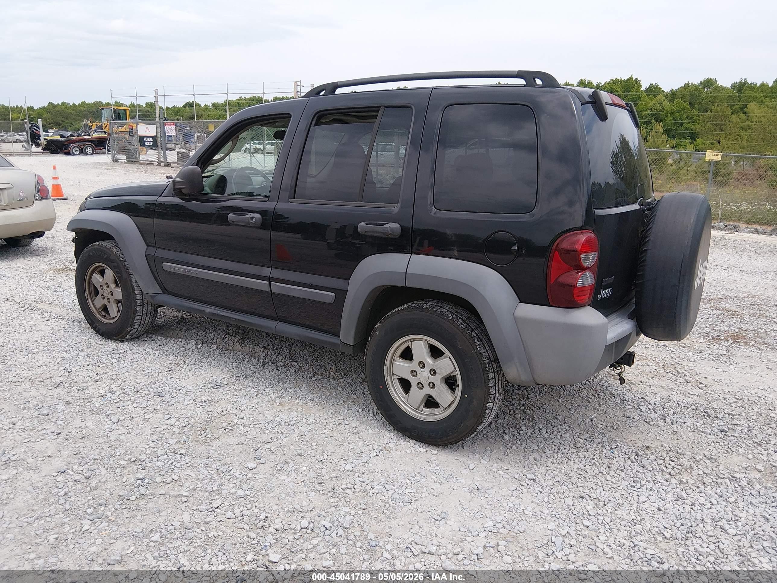 2006 Jeep Liberty Sport Black vin: 1J4GK48KX6W137713