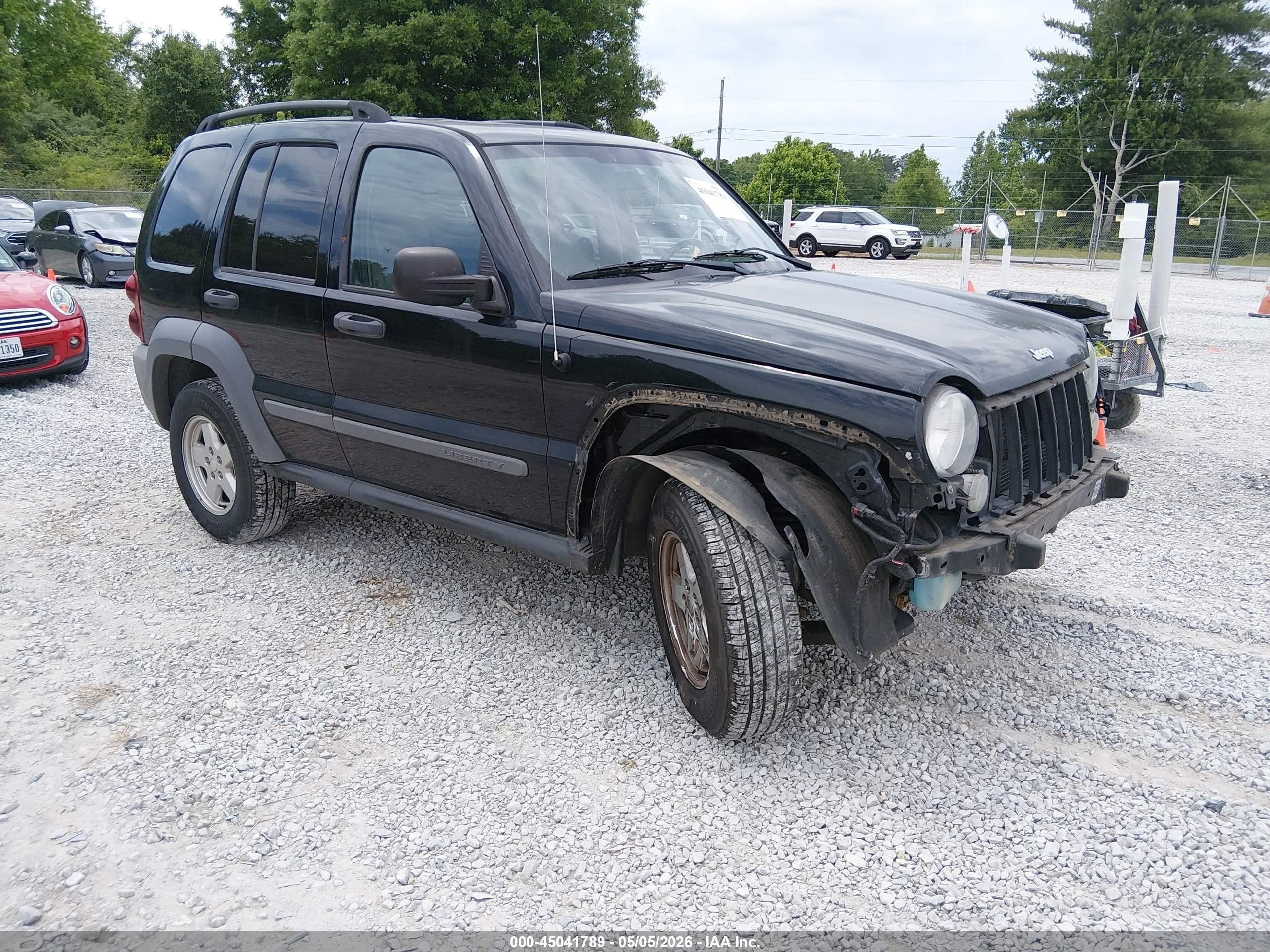 2006 Jeep Liberty Sport Black vin: 1J4GK48KX6W137713