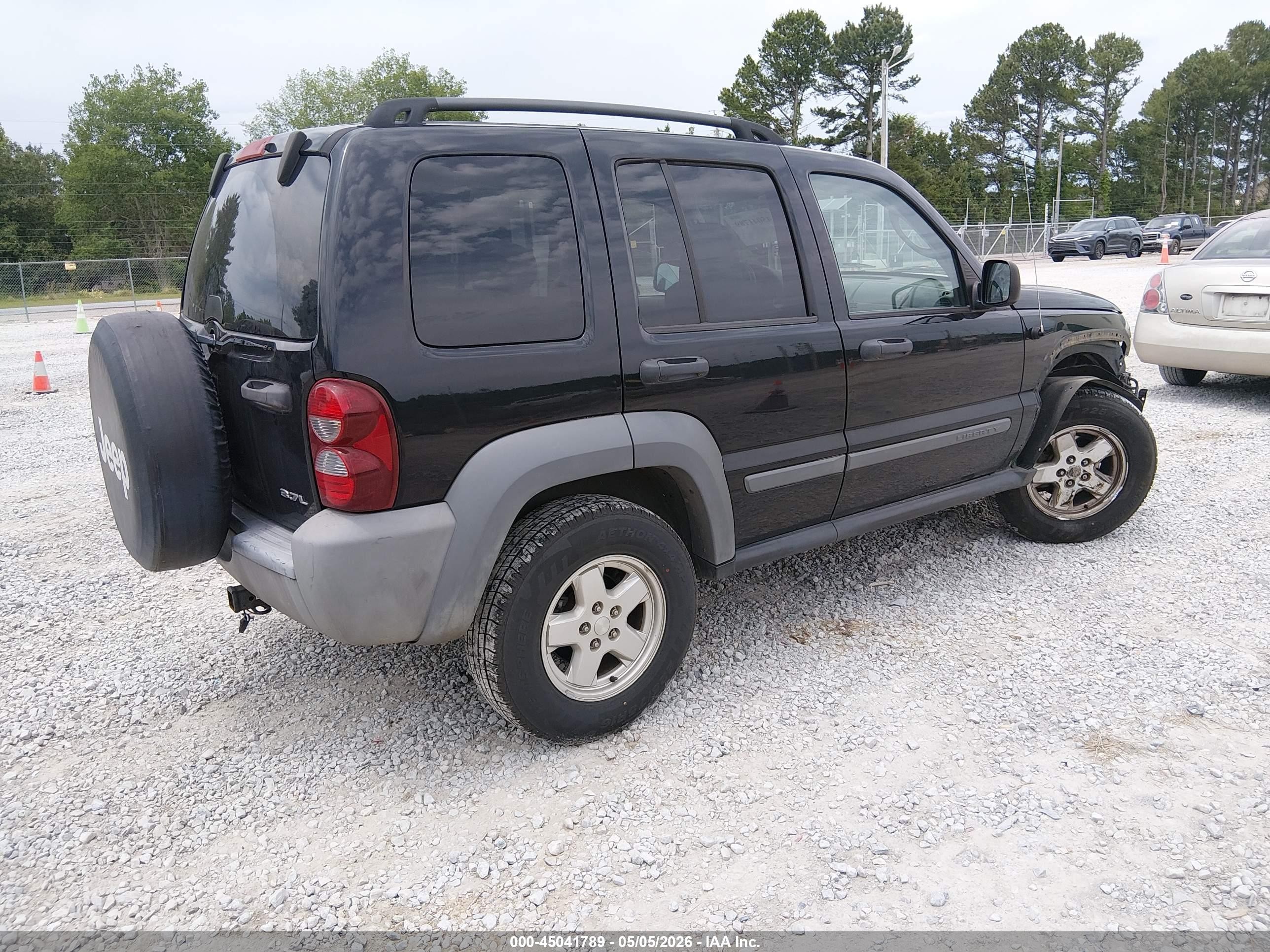 2006 Jeep Liberty Sport Black vin: 1J4GK48KX6W137713