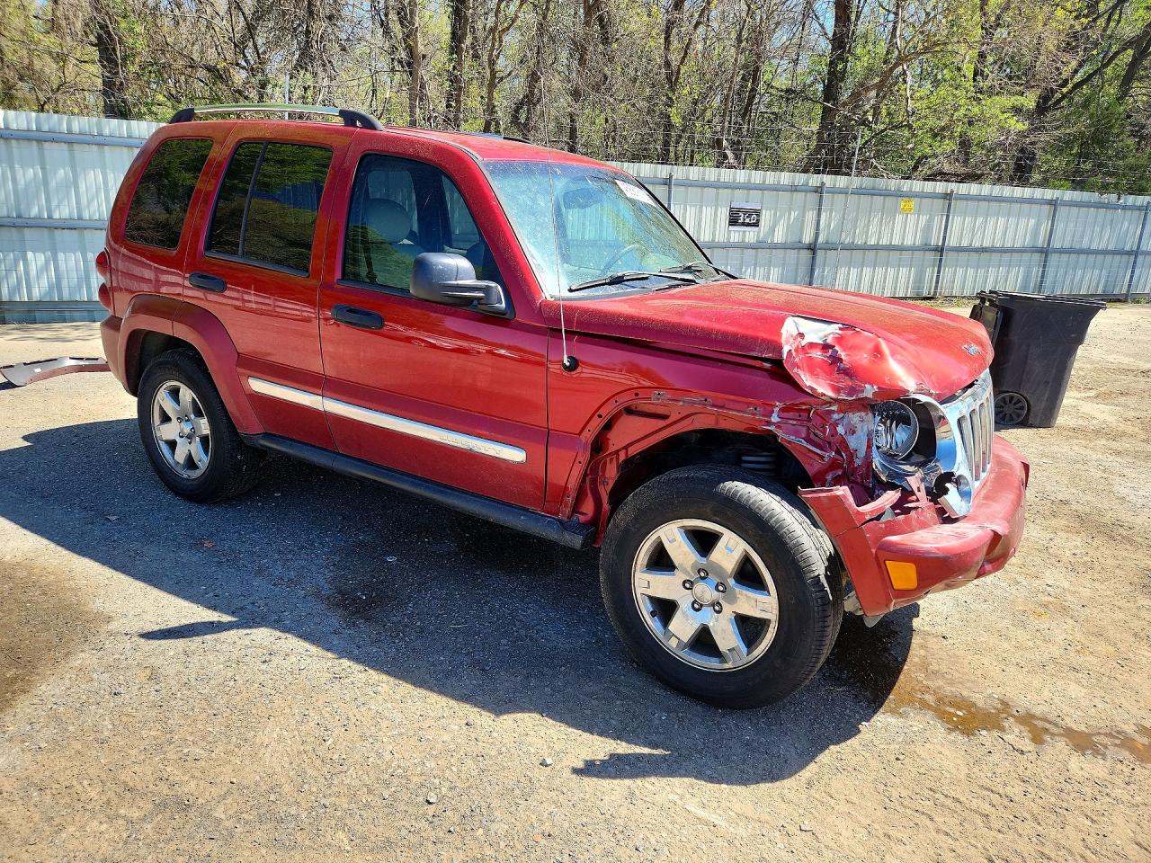 2007 Jeep Liberty Limited Burgundy vin: 1J4GK58K17W525386