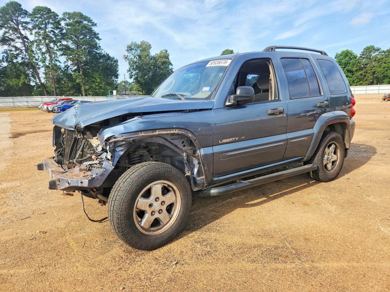 2002 Jeep Liberty Limited Blue vin: 1J4GK58K32W323447