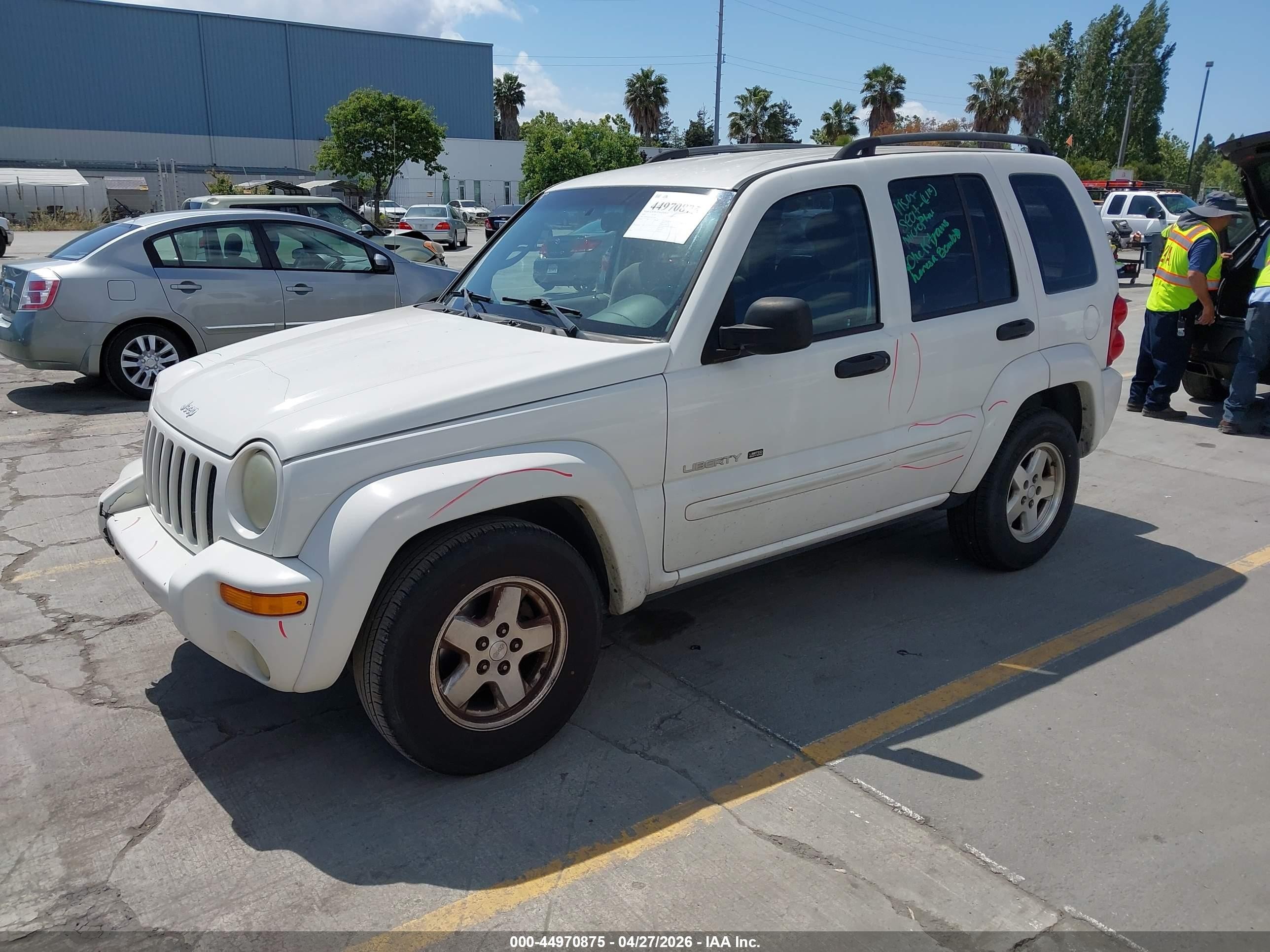 2003 Jeep Liberty Limited Edition Белый vin: 1J4GK58K43W651820