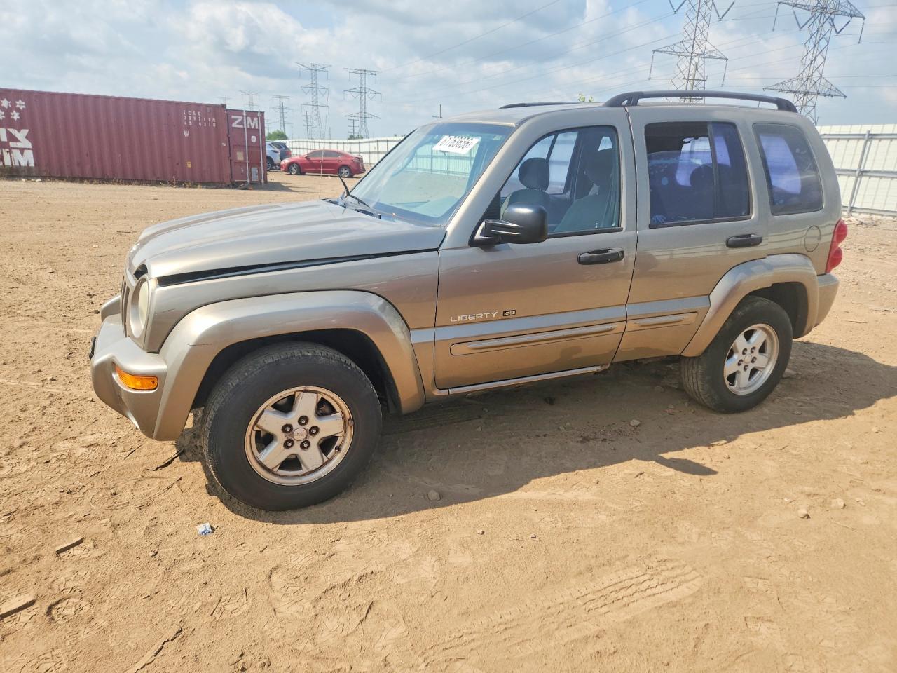 2003 Jeep Liberty Limited Желто-коричневый vin: 1J4GK58K53W666813