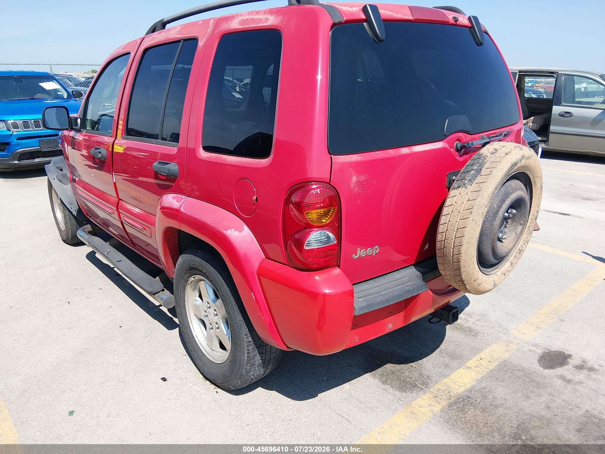 2004 Jeep Liberty Limited Edition Red vin: 1J4GK58K64W249136