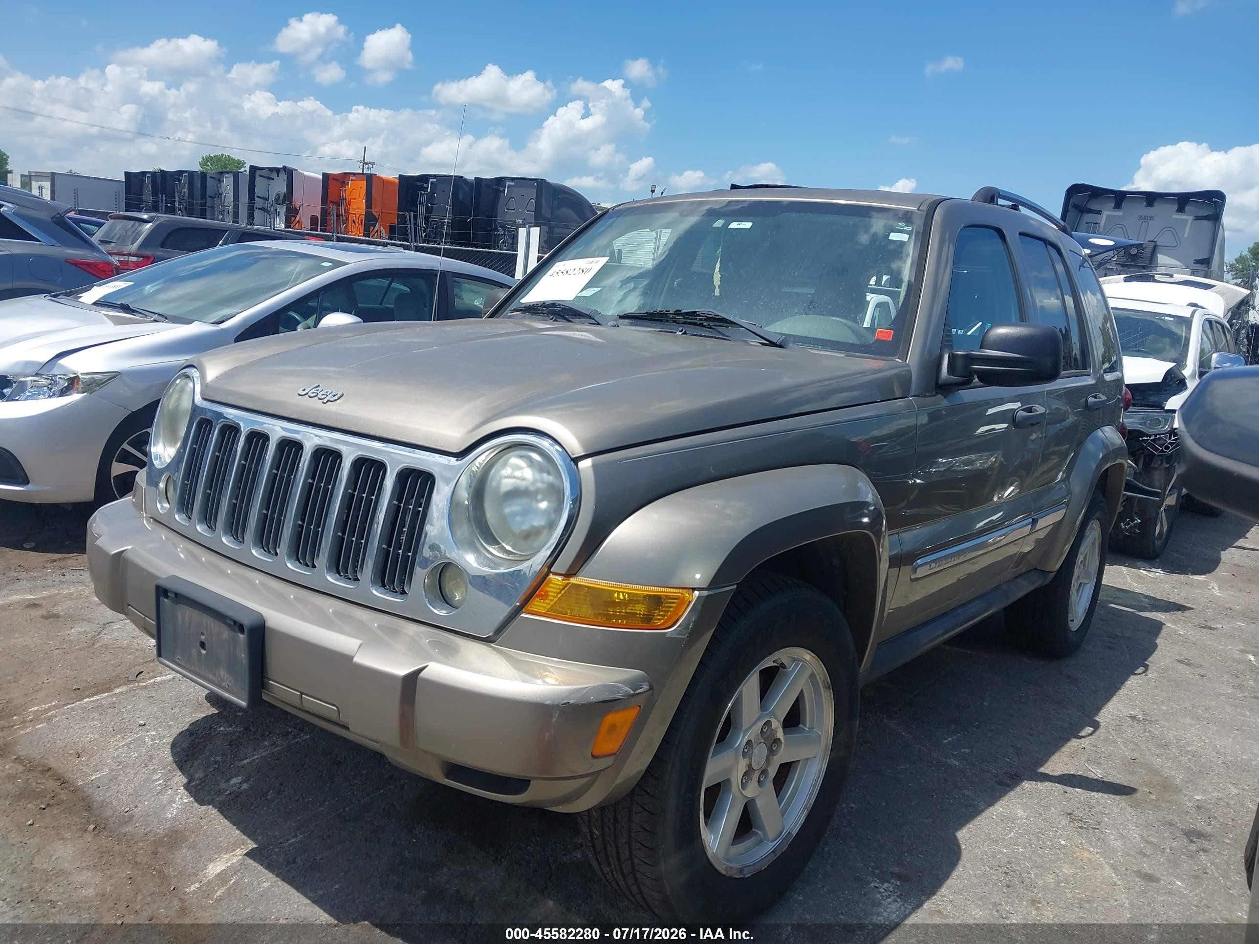 2007 Jeep Liberty Limited Edition Золотой vin: 1J4GK58K67W509250