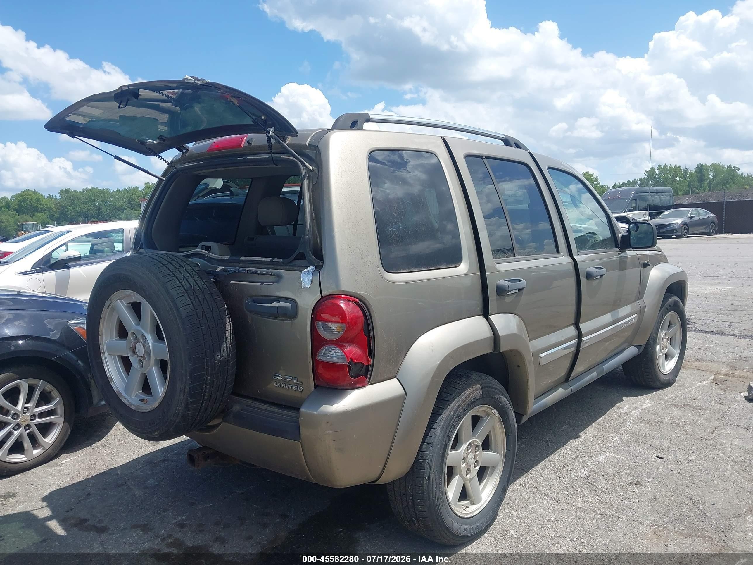 2007 Jeep Liberty Limited Edition Золотой vin: 1J4GK58K67W509250