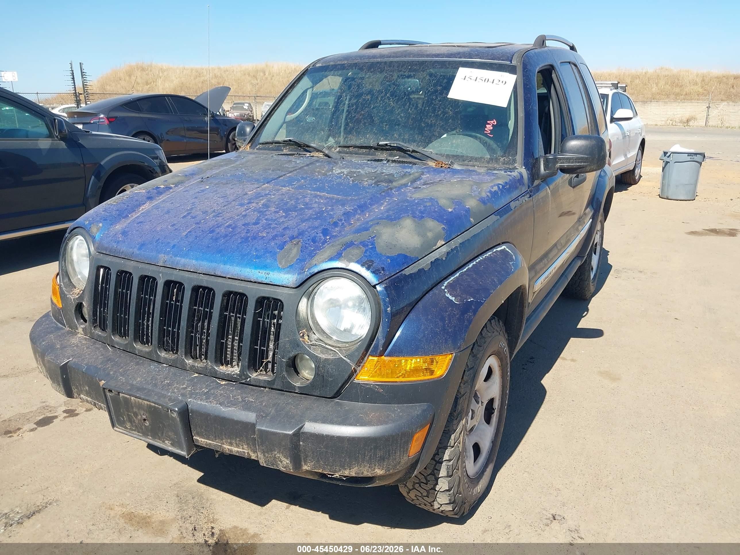 2007 Jeep Liberty Limited Edition Blue vin: 1J4GK58K77W585379