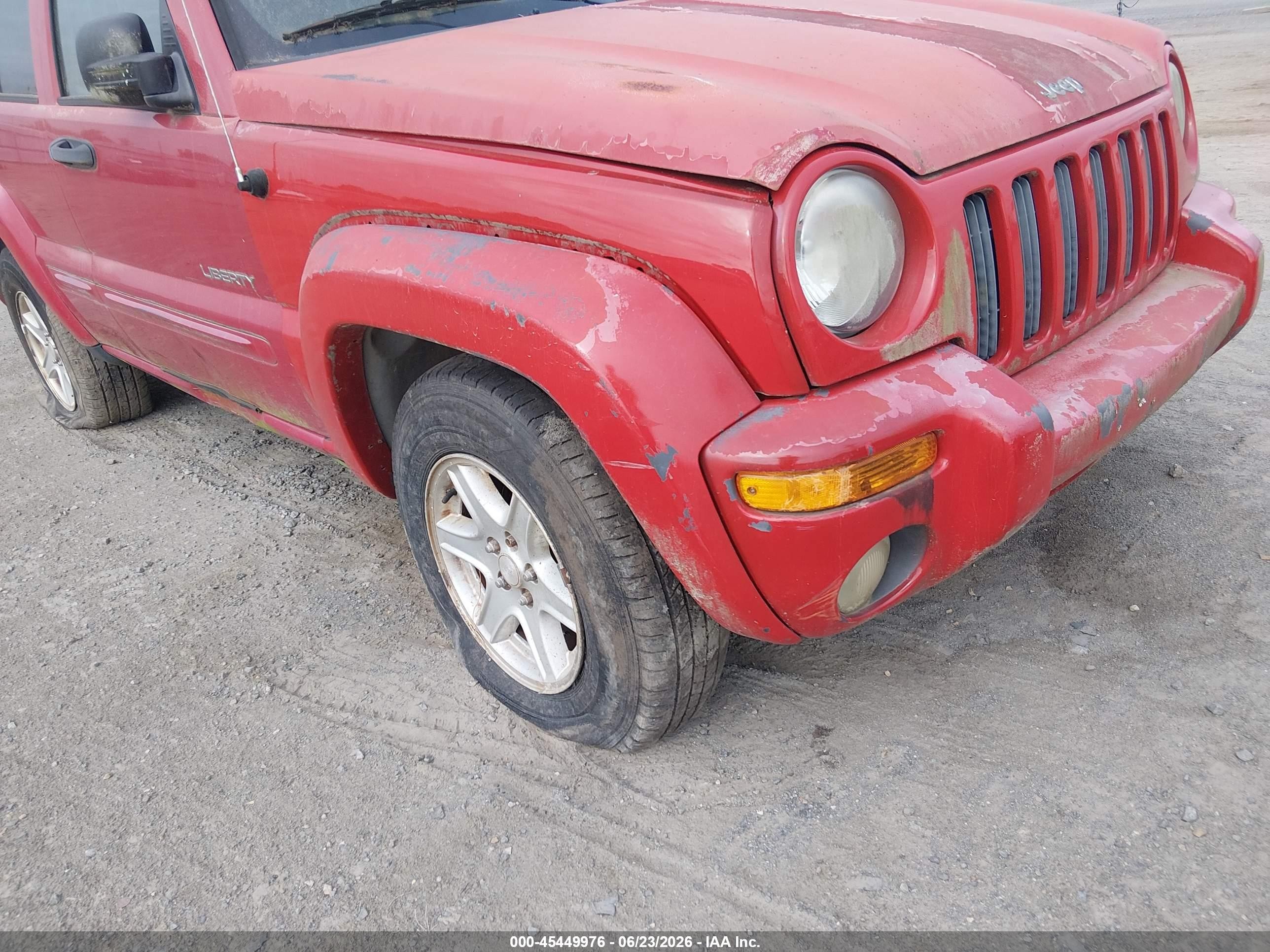 2004 Jeep Liberty Limited Edition Red vin: 1J4GK58K84W209401