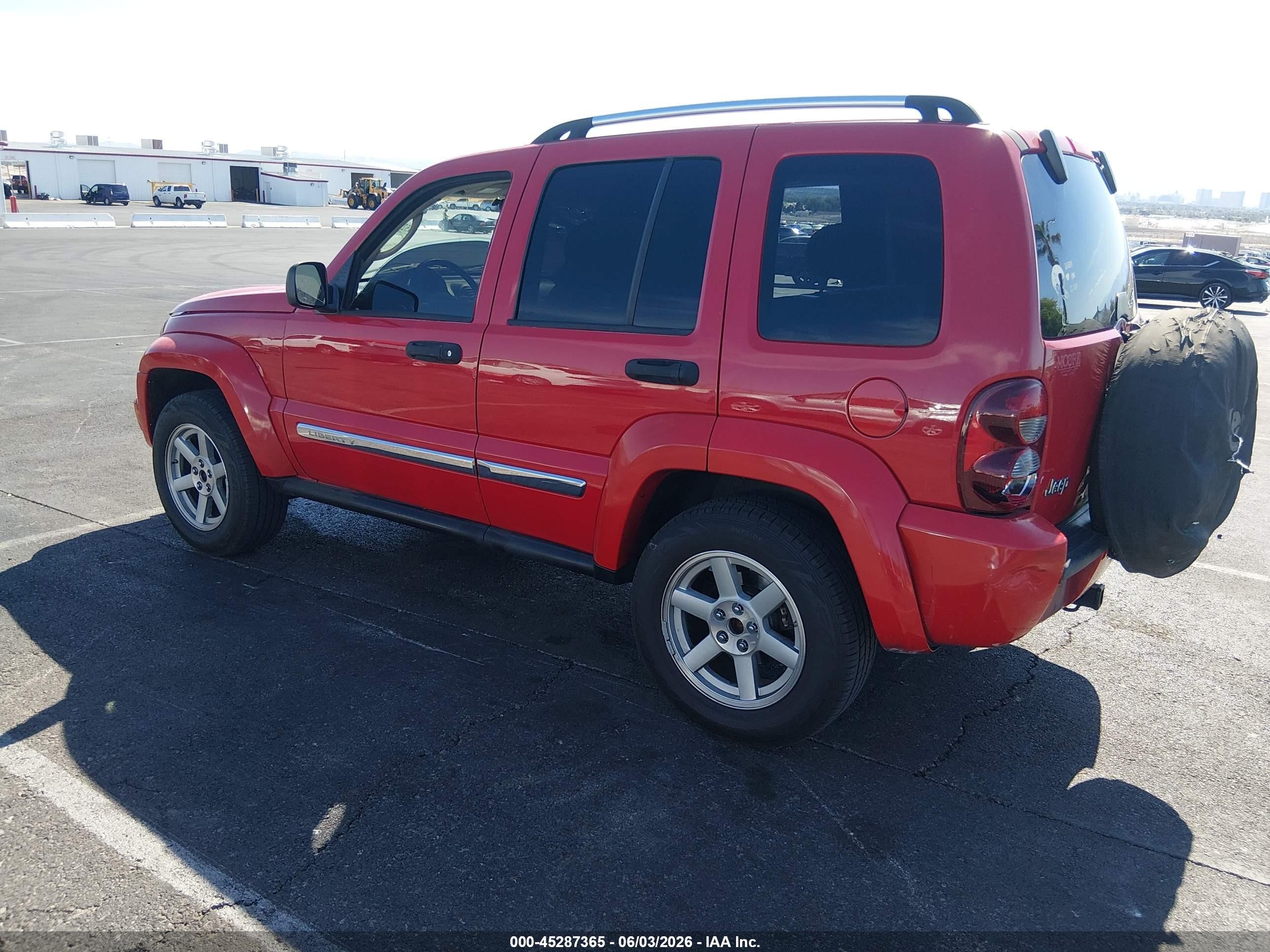 2005 Jeep Liberty Limited Edition Red vin: 1J4GK58K85W539833