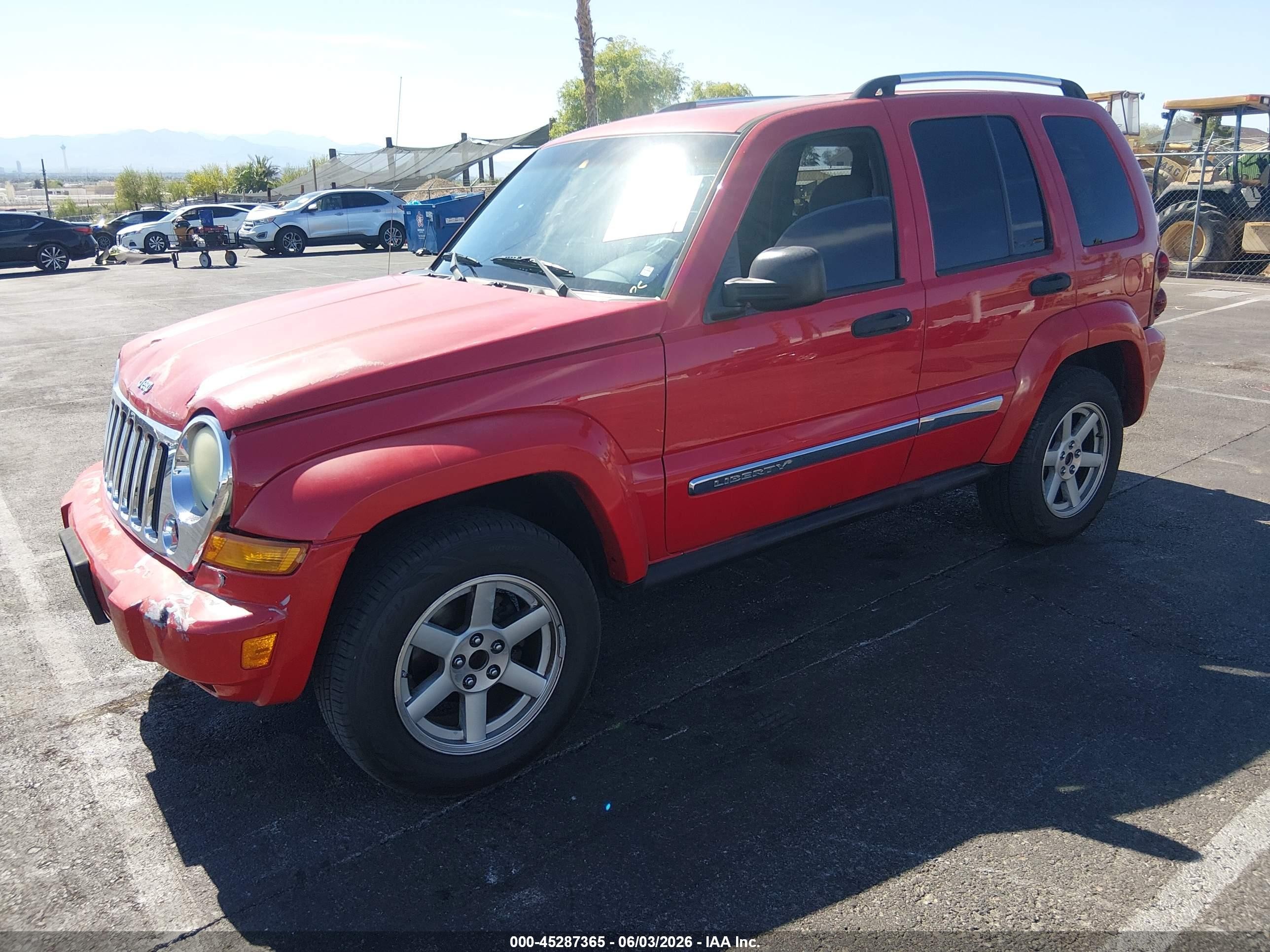 2005 Jeep Liberty Limited Edition Red vin: 1J4GK58K85W539833