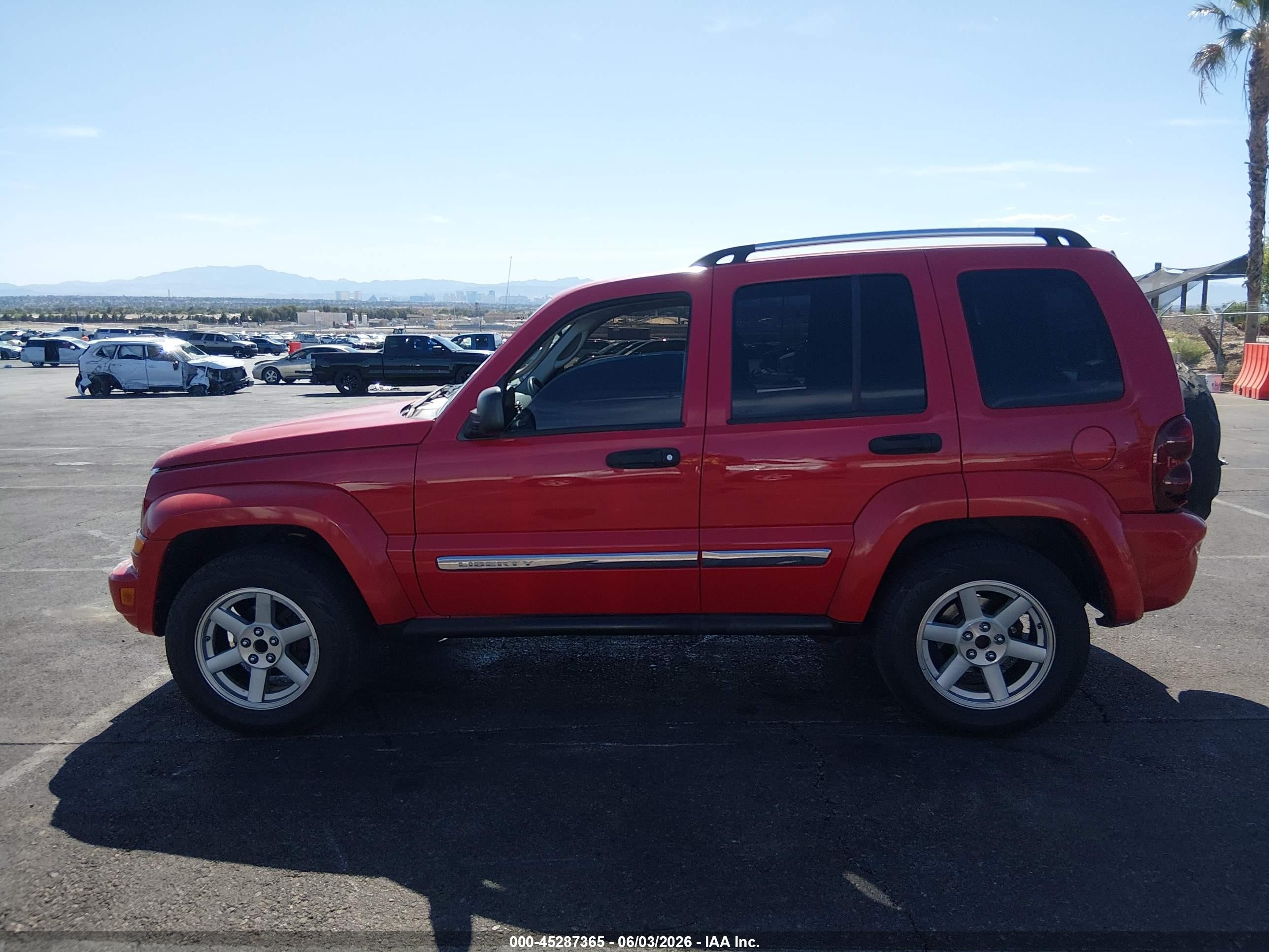 2005 Jeep Liberty Limited Edition Red vin: 1J4GK58K85W539833