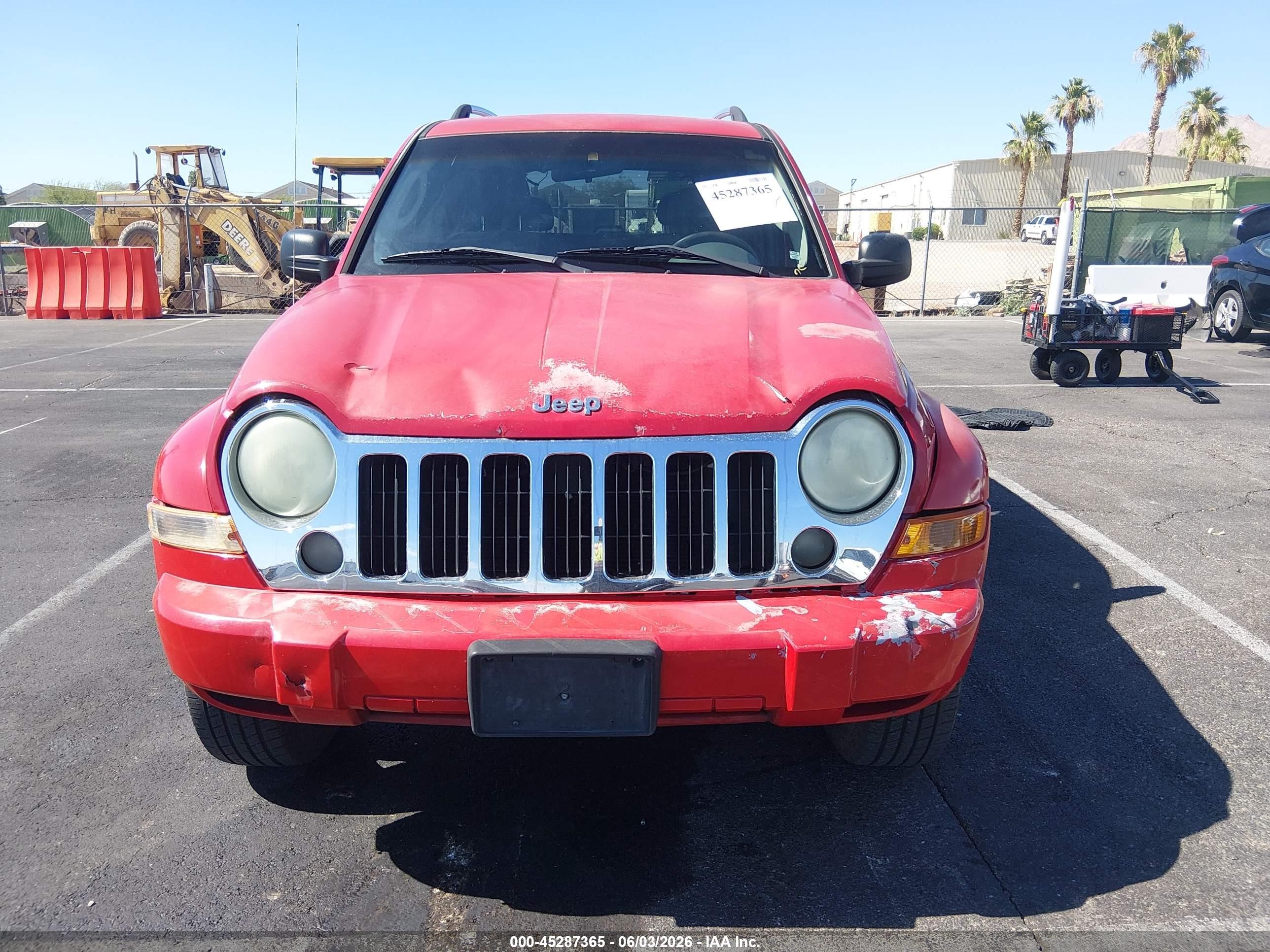 2005 Jeep Liberty Limited Edition Red vin: 1J4GK58K85W539833