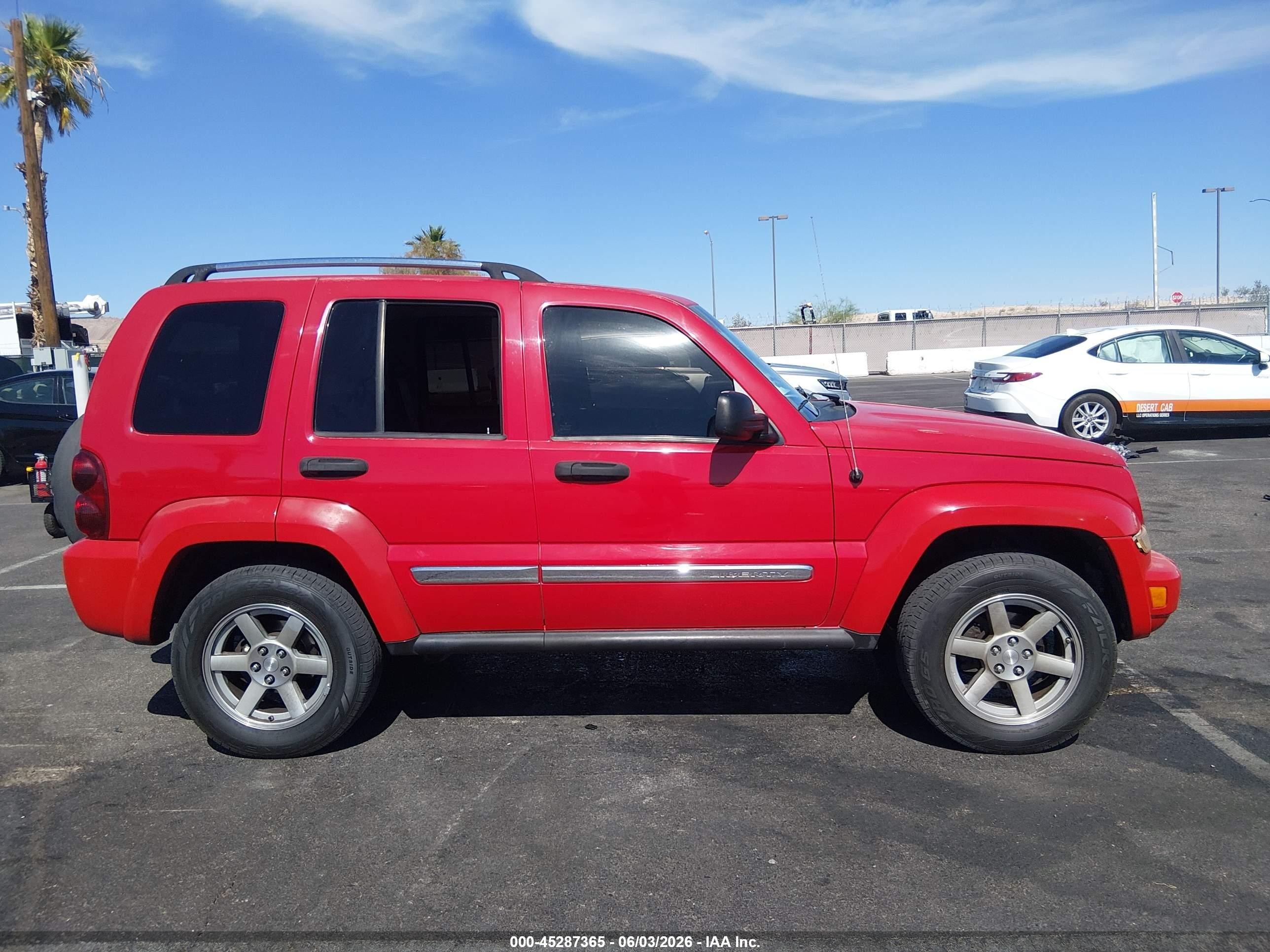 2005 Jeep Liberty Limited Edition Red vin: 1J4GK58K85W539833