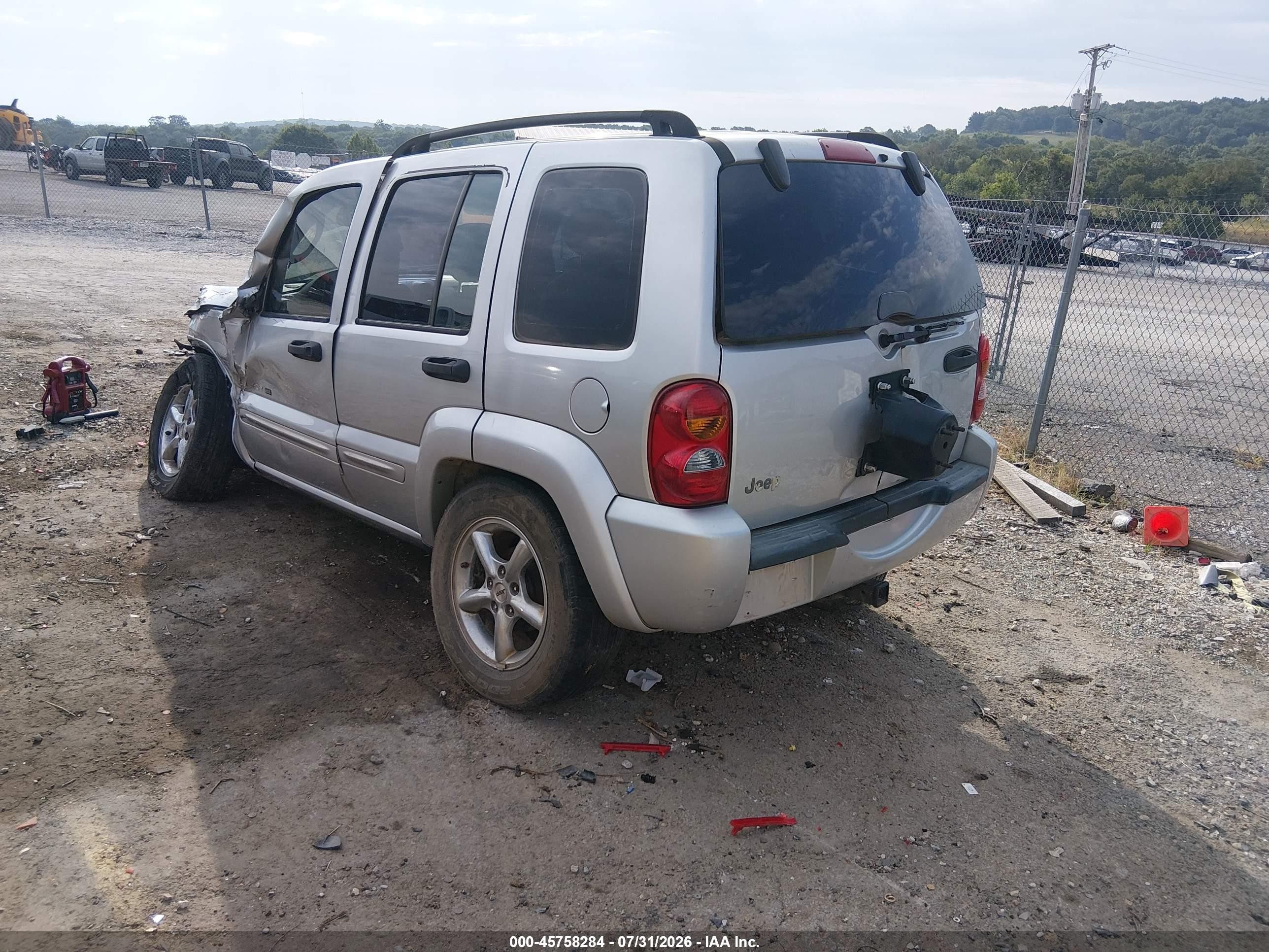 2002 Jeep Liberty Limited Edition Silver vin: 1J4GK58K92W286243
