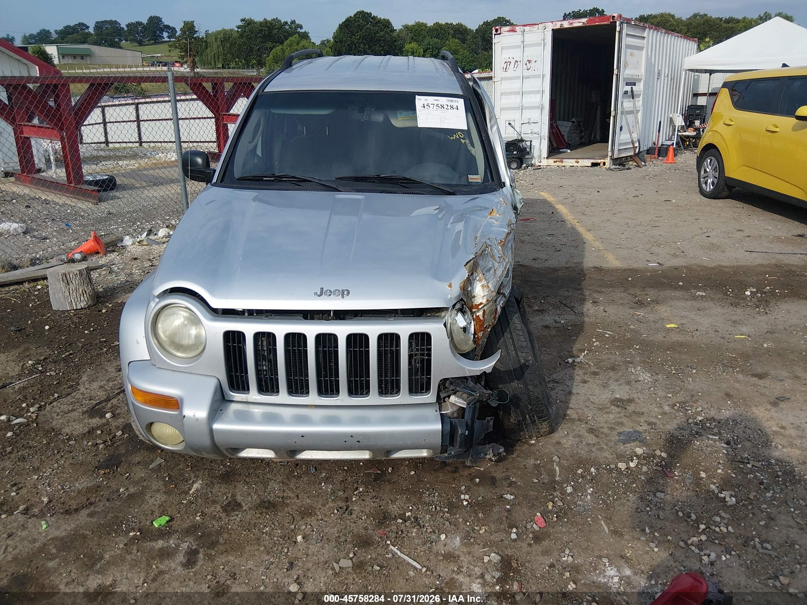 2002 Jeep Liberty Limited Edition Silver vin: 1J4GK58K92W286243