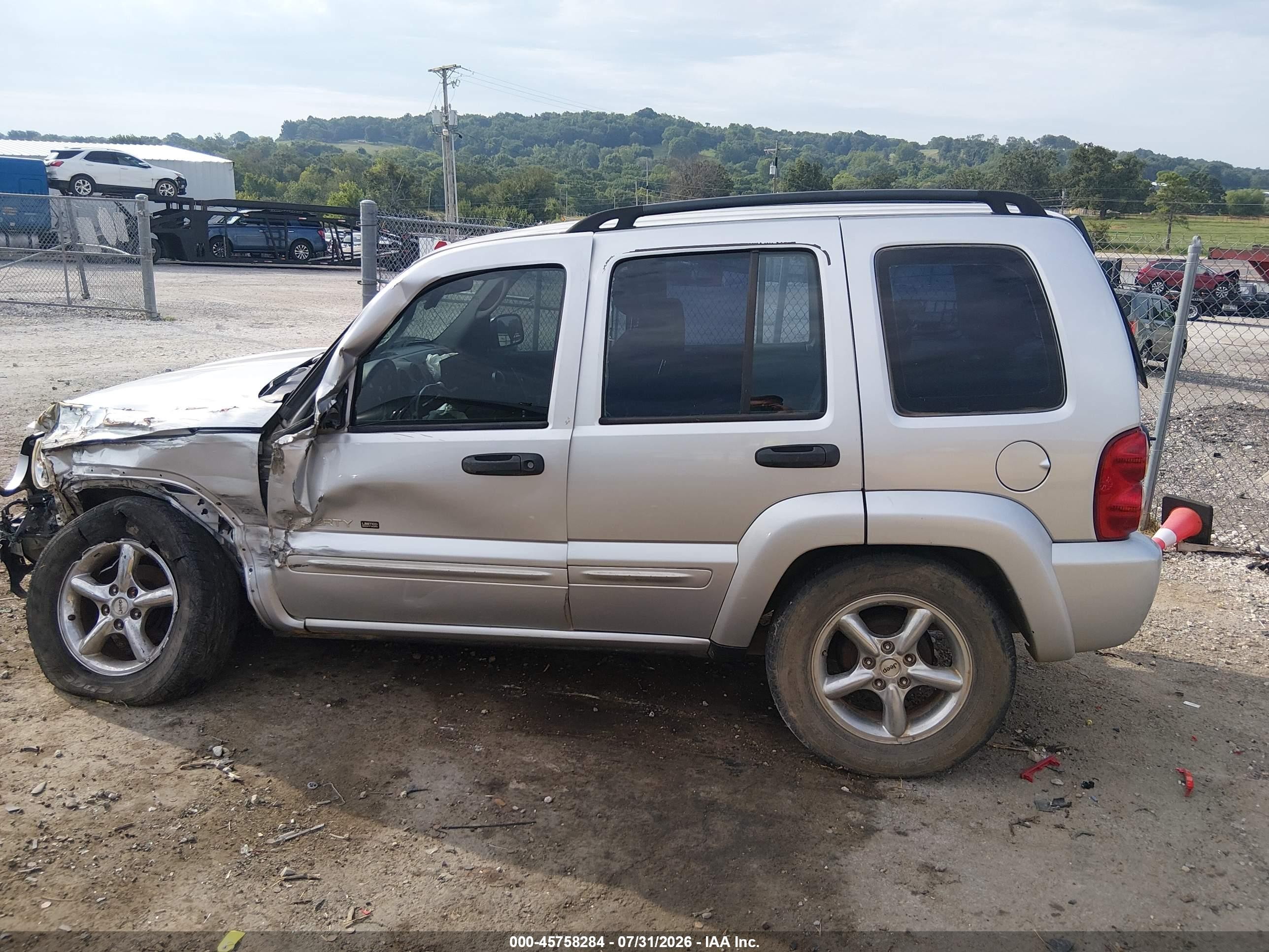 2002 Jeep Liberty Limited Edition Silver vin: 1J4GK58K92W286243