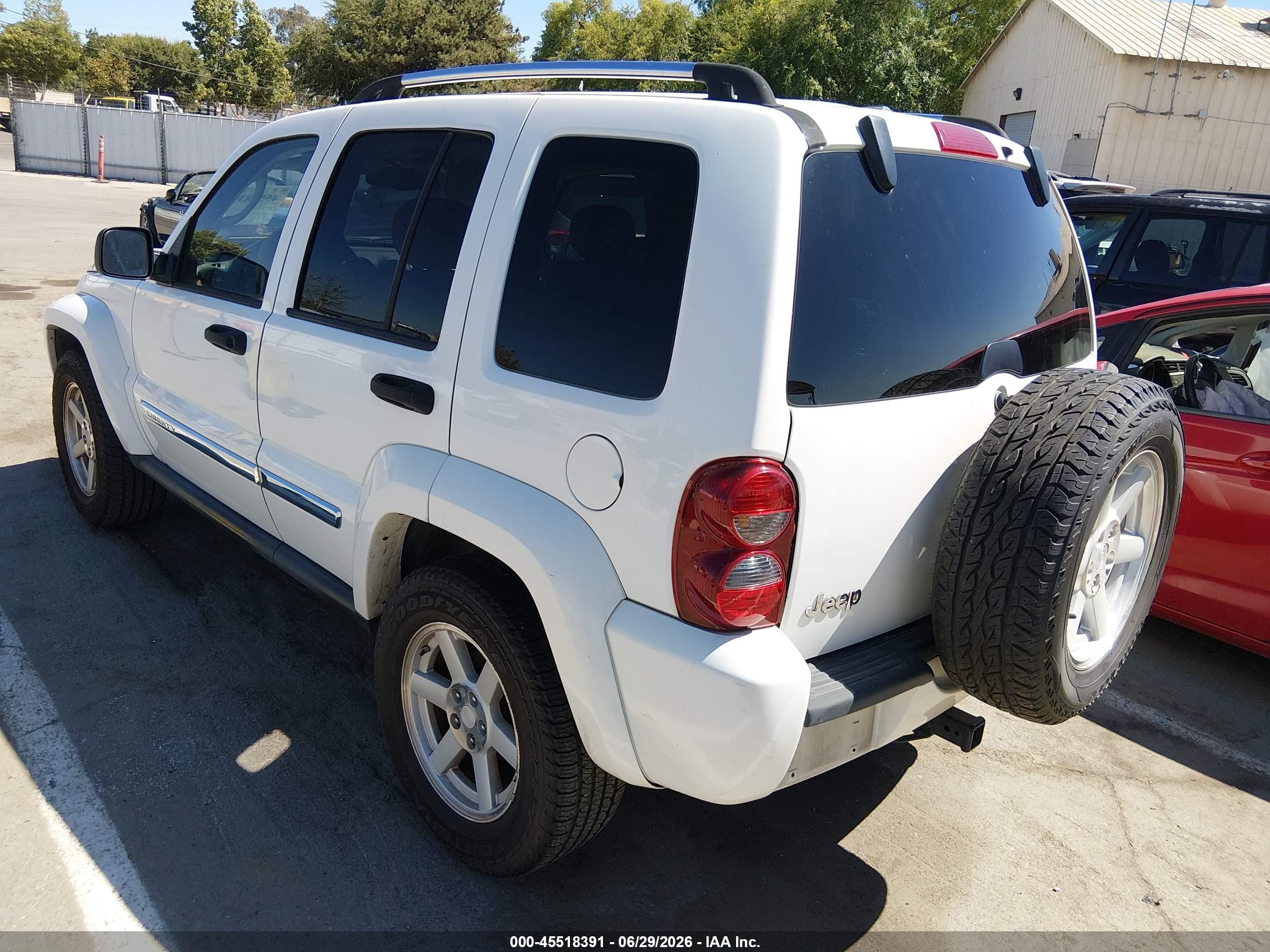 2007 Jeep Liberty Limited Edition White vin: 1J4GK58K97W576201