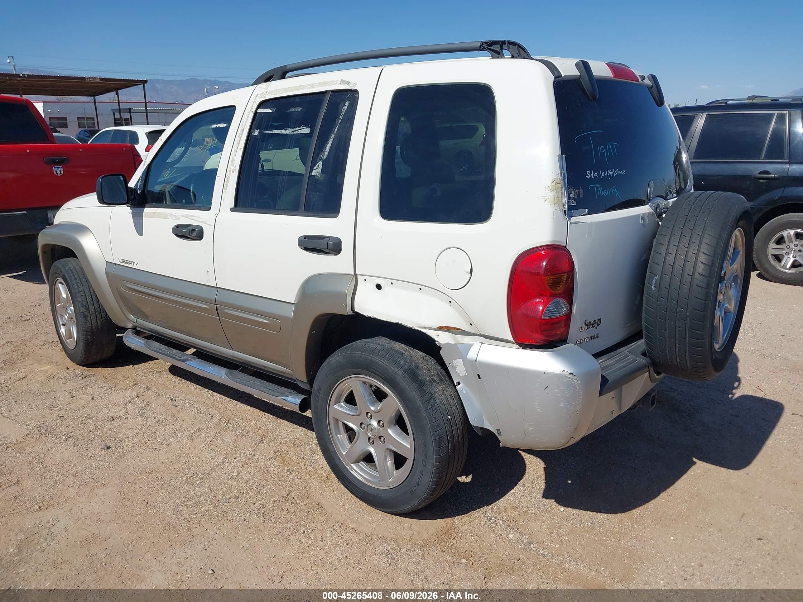 2004 Jeep Liberty Limited Edition Белый vin: 1J4GK58KX4W111602