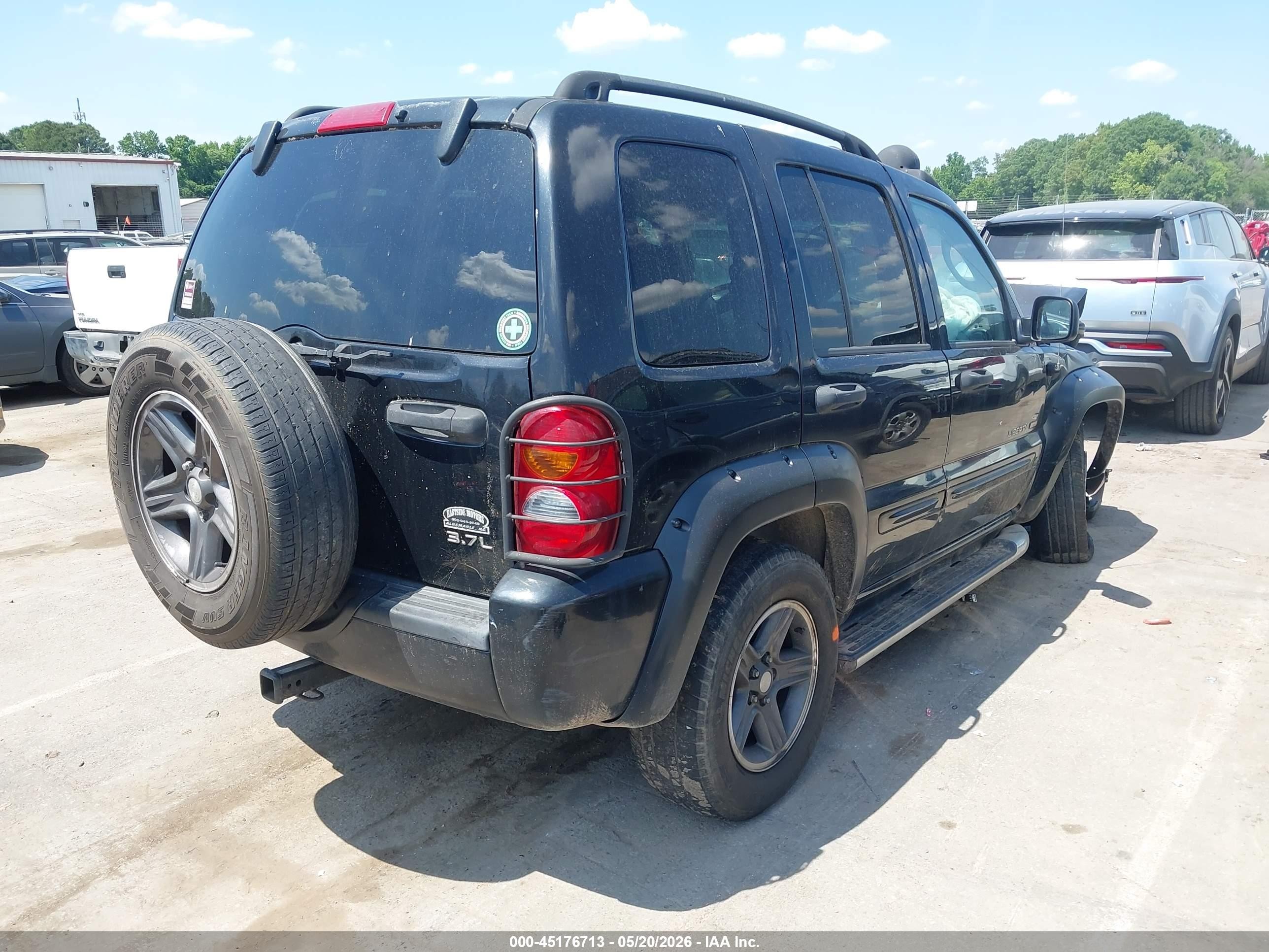 2003 Jeep Liberty Renegade Black vin: 1J4GL38K03W656515