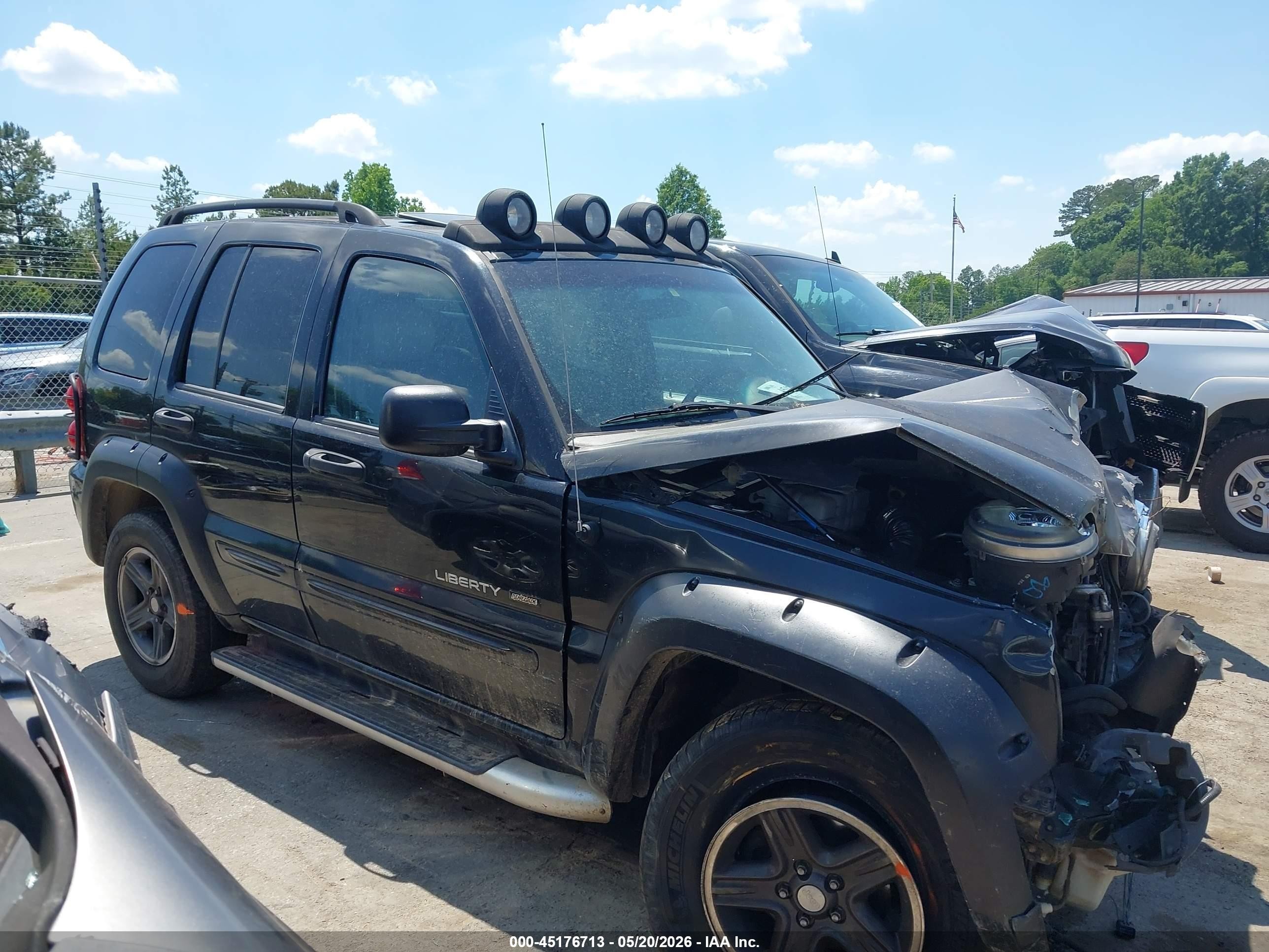 2003 Jeep Liberty Renegade Black vin: 1J4GL38K03W656515