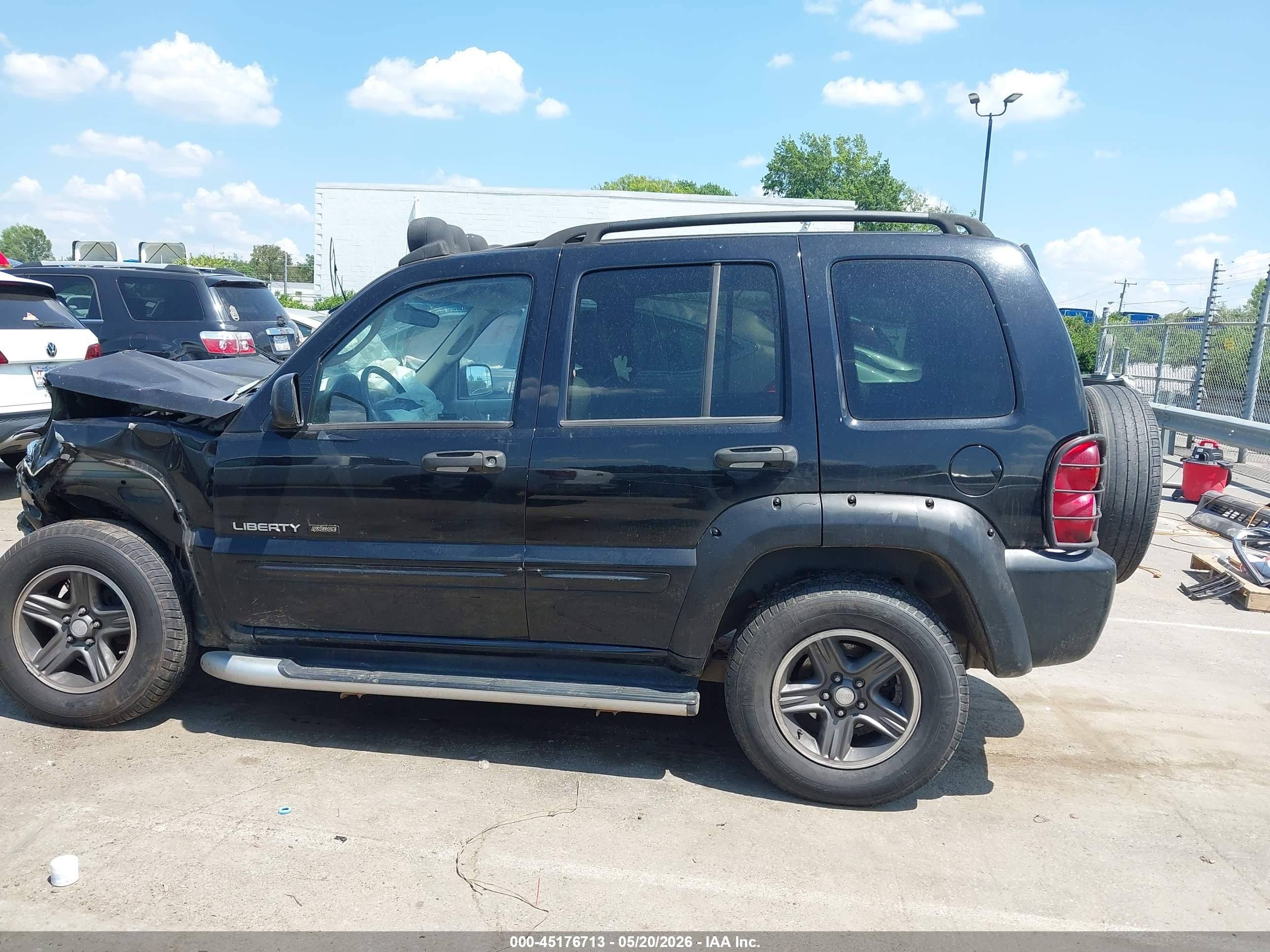 2003 Jeep Liberty Renegade Black vin: 1J4GL38K03W656515