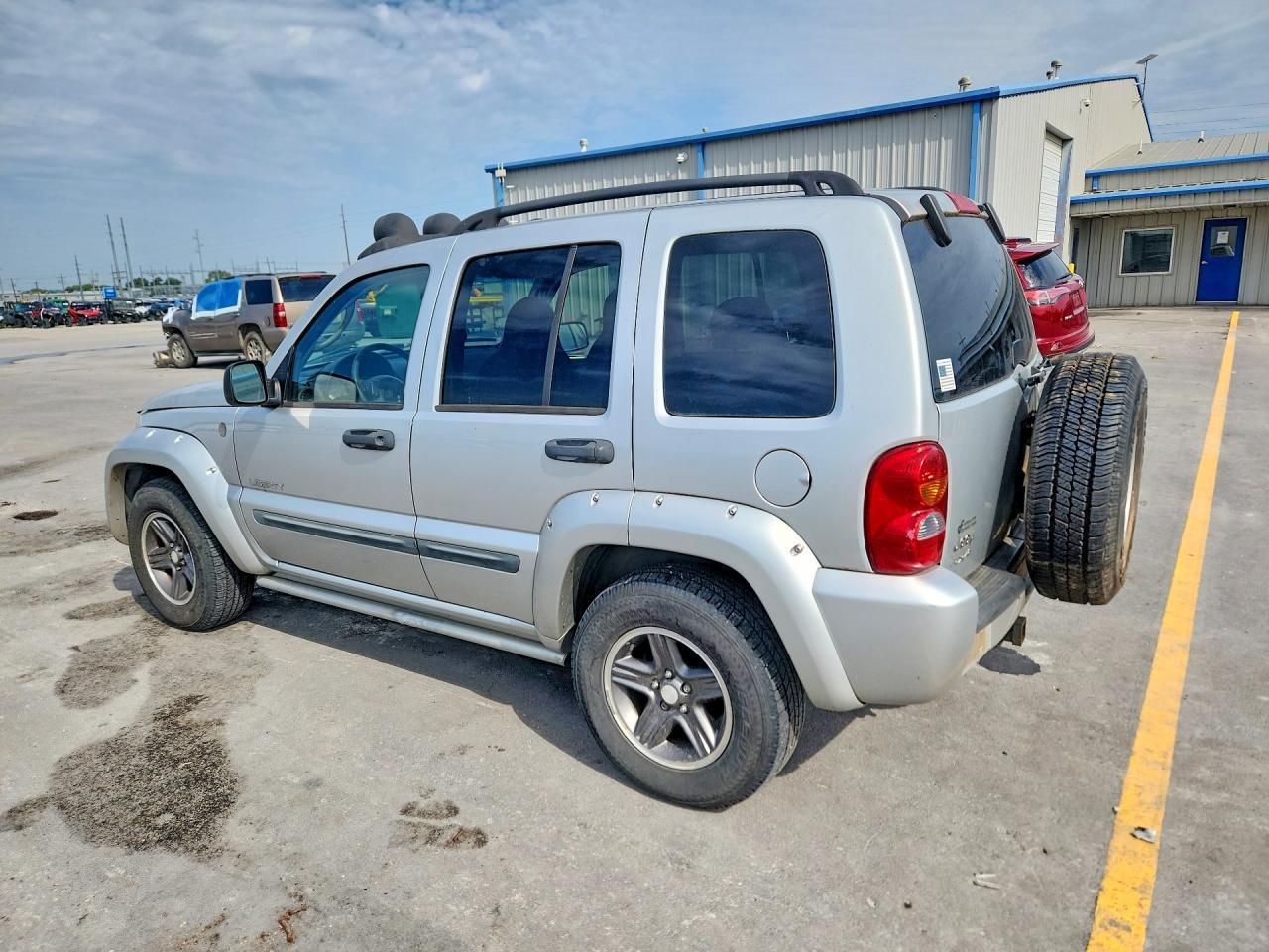 2004 Jeep Liberty Renegade Silver vin: 1J4GL38K04W190540