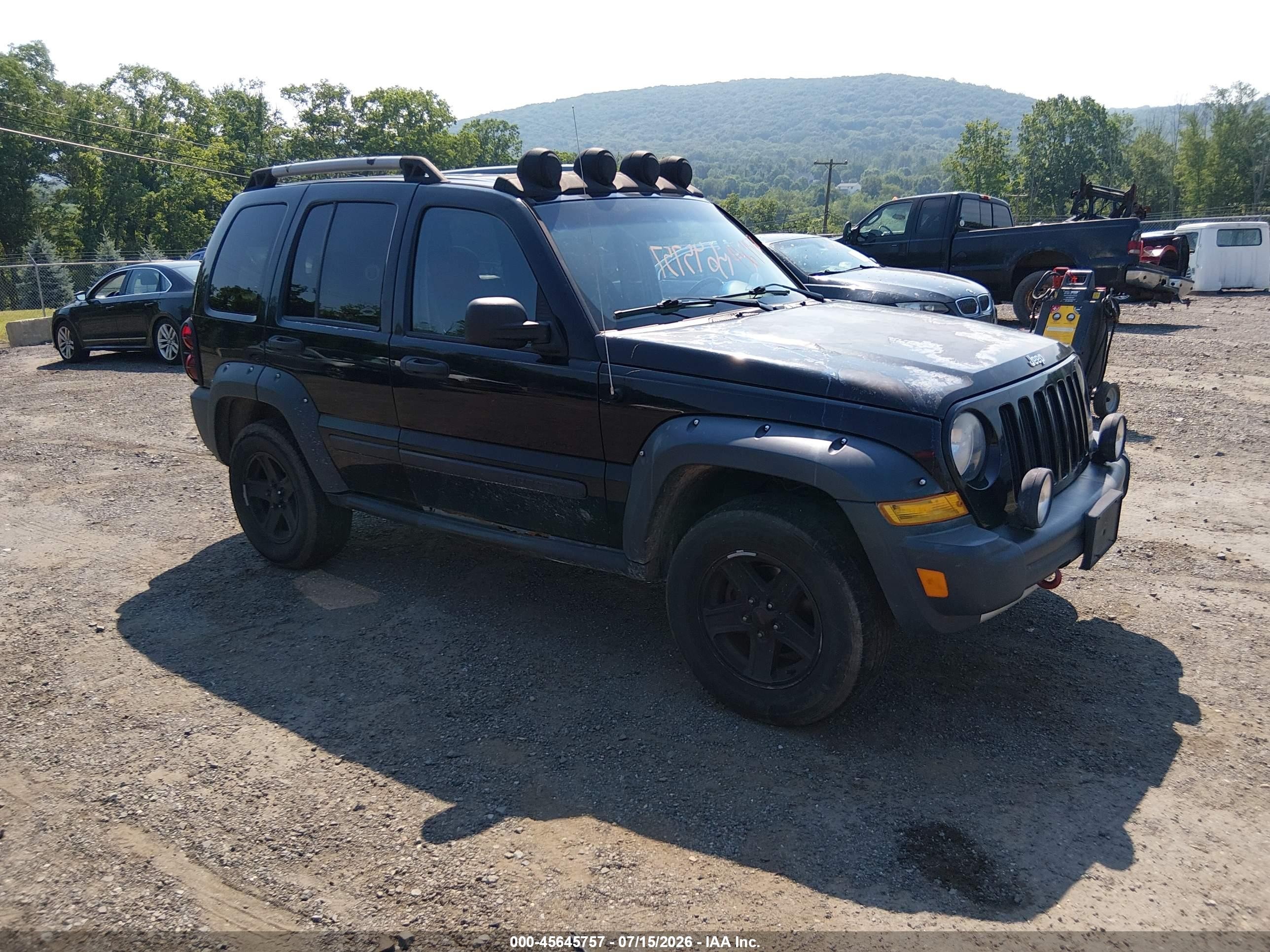 2006 Jeep Liberty Renegade Black vin: 1J4GL38K06W136125