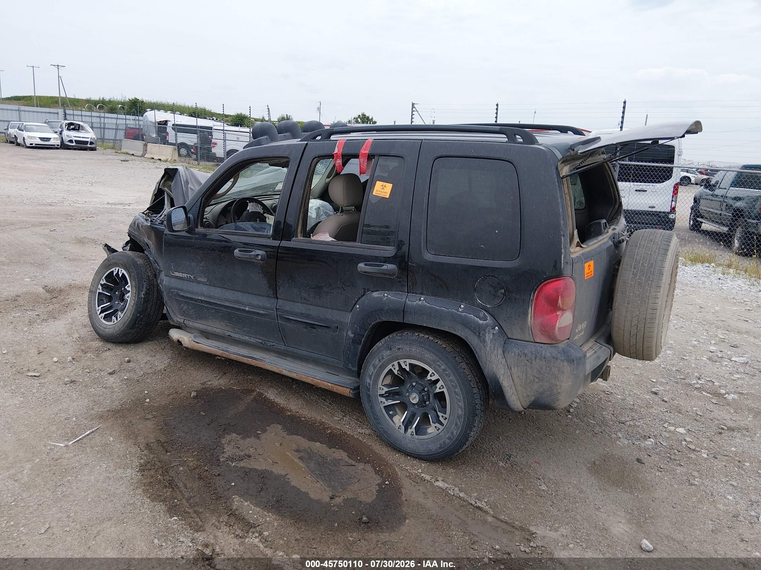2003 Jeep Liberty Renegade Black vin: 1J4GL38K13W699664
