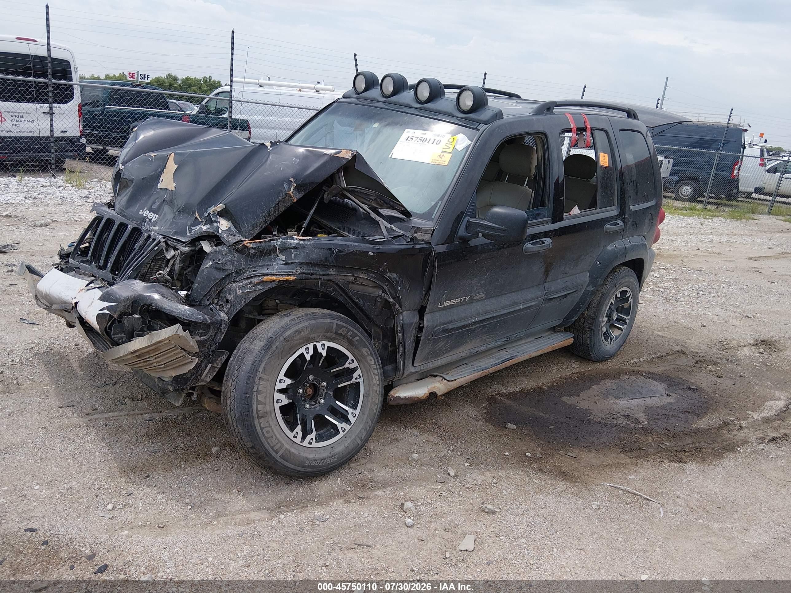2003 Jeep Liberty Renegade Black vin: 1J4GL38K13W699664