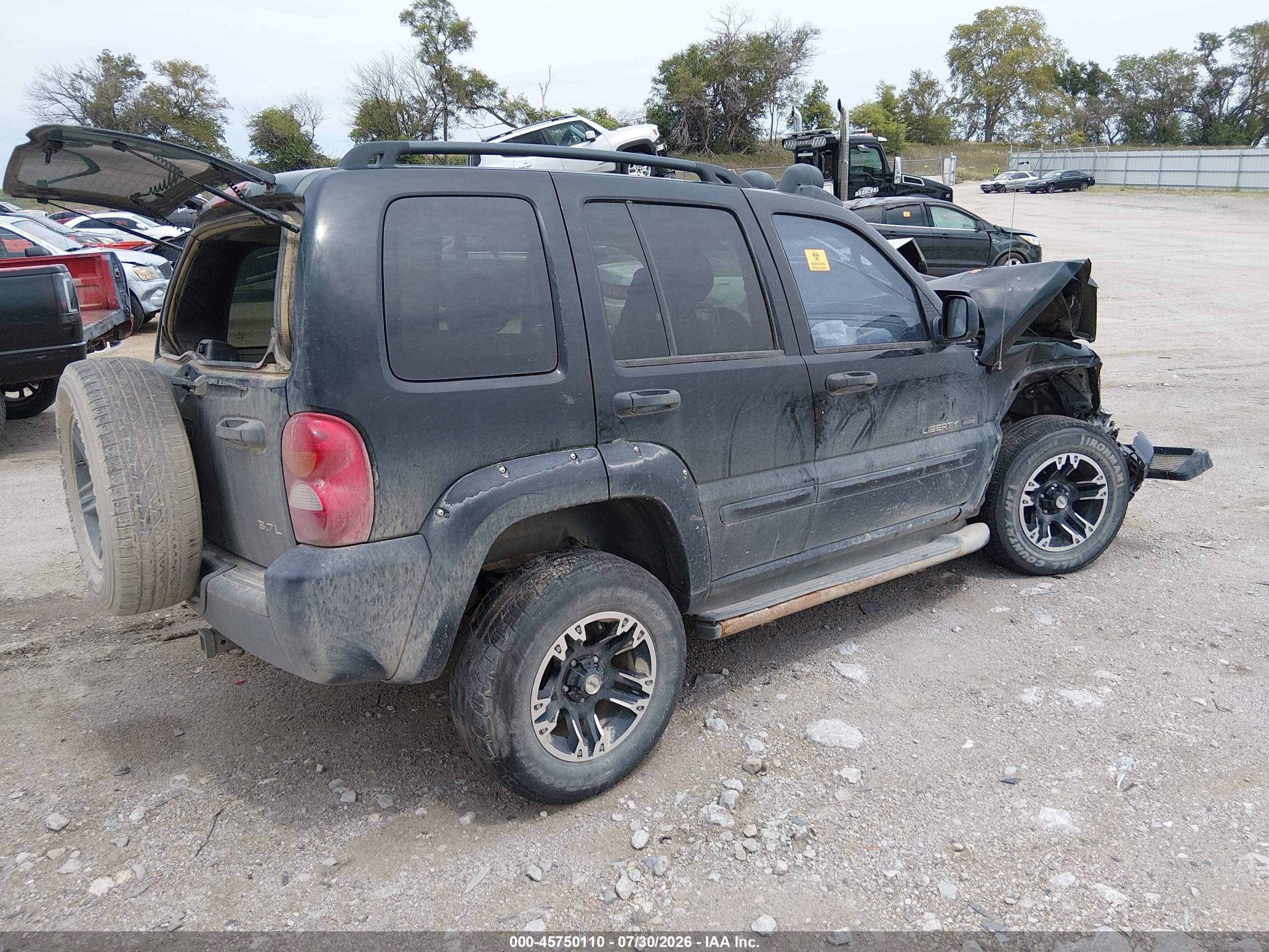 2003 Jeep Liberty Renegade Black vin: 1J4GL38K13W699664