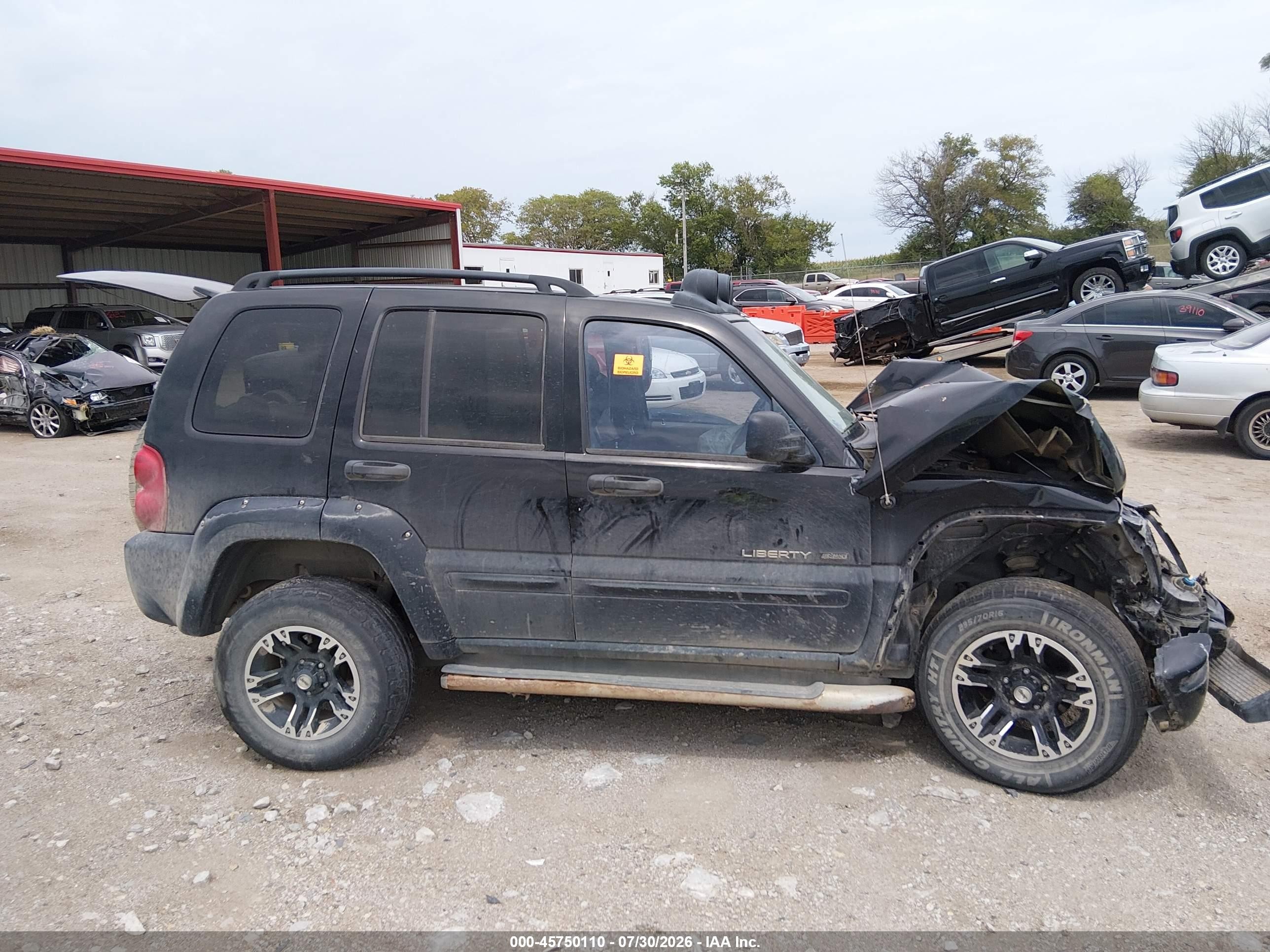 2003 Jeep Liberty Renegade Black vin: 1J4GL38K13W699664