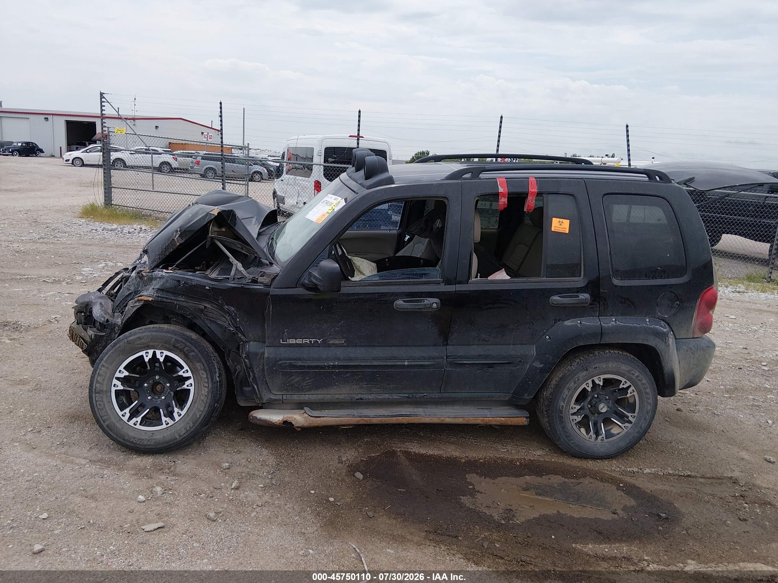 2003 Jeep Liberty Renegade Black vin: 1J4GL38K13W699664